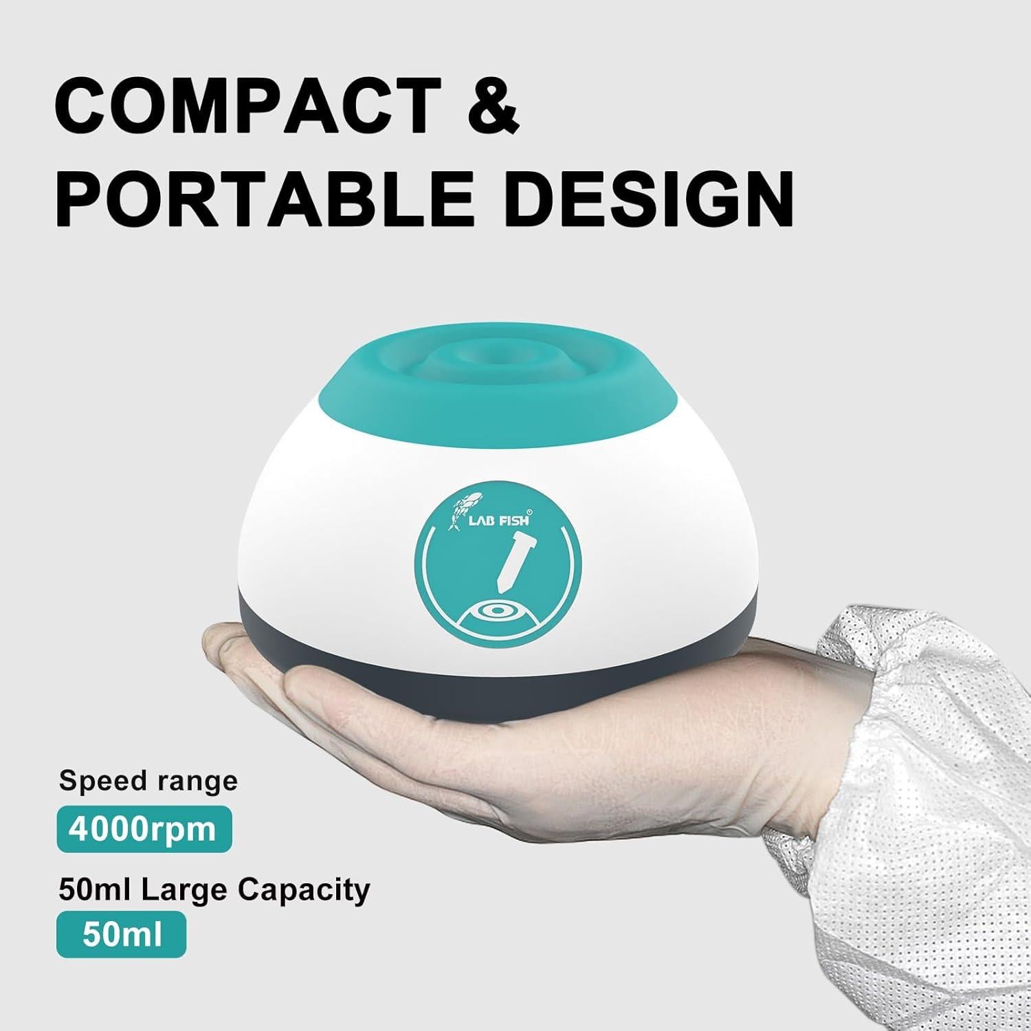 Mezclador Vortex LAB FISH VM200 4000 RPM Compacto 50ml