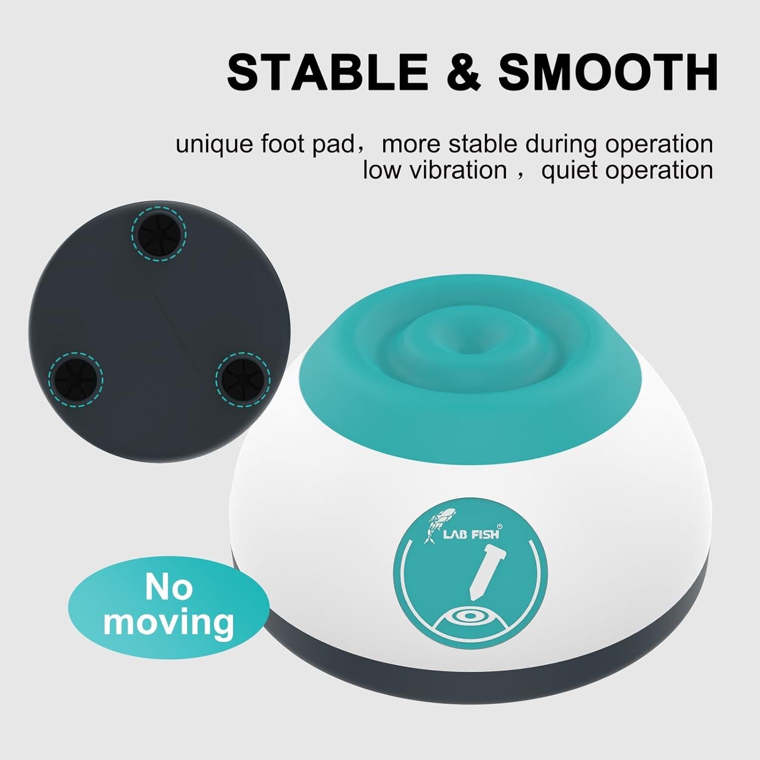 Mezclador Vortex LAB FISH VM200 4000 RPM Compacto 50ml