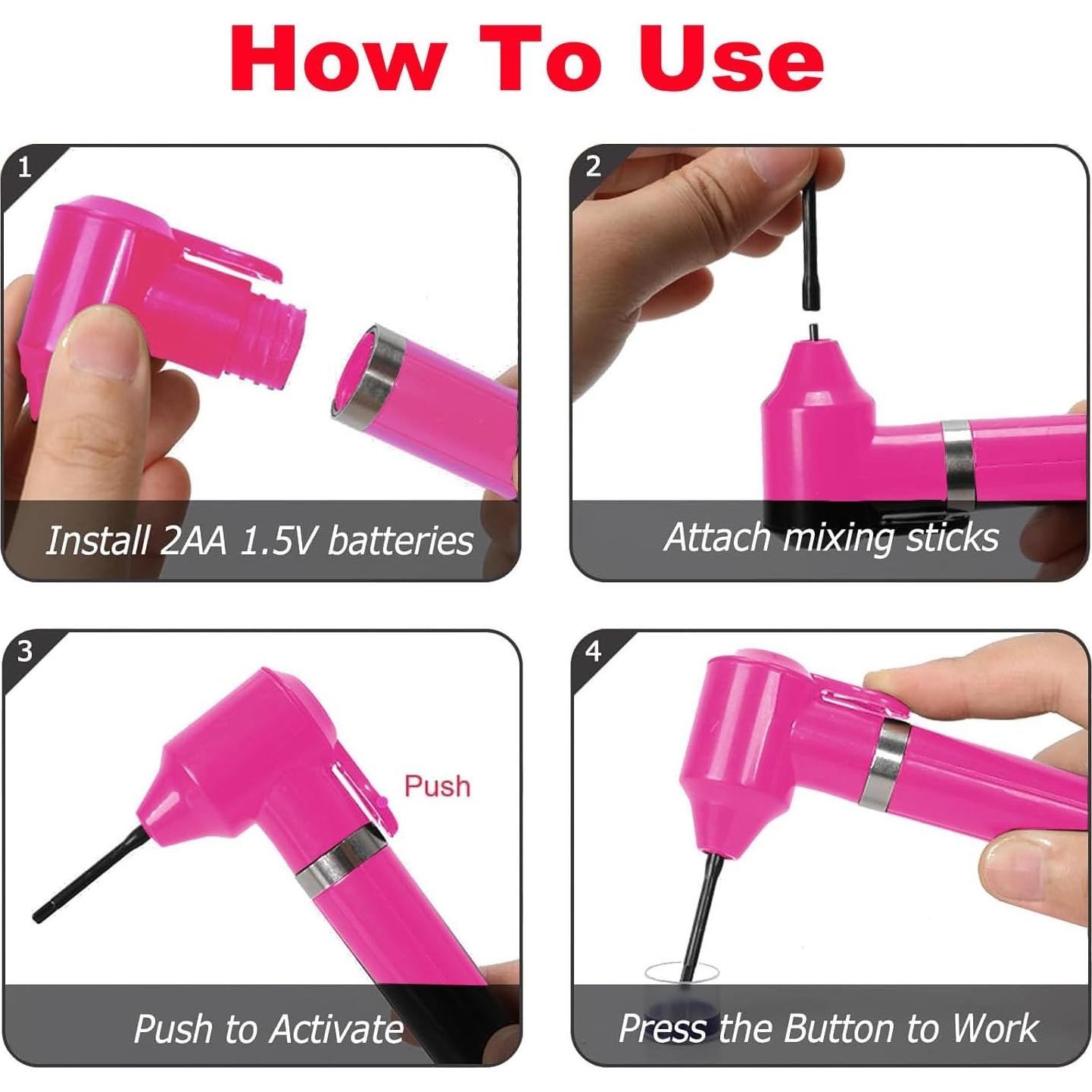 Mezclador Eléctrico de Tinta de Tatuaje ALIWOD con 100 Palitos