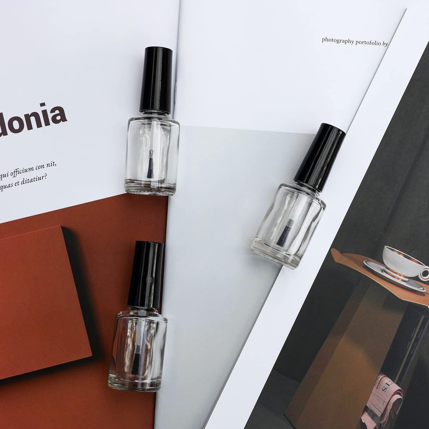 Botellas de Esmalte de Uñas Vacías Agidea 15ml - Paquete de 6