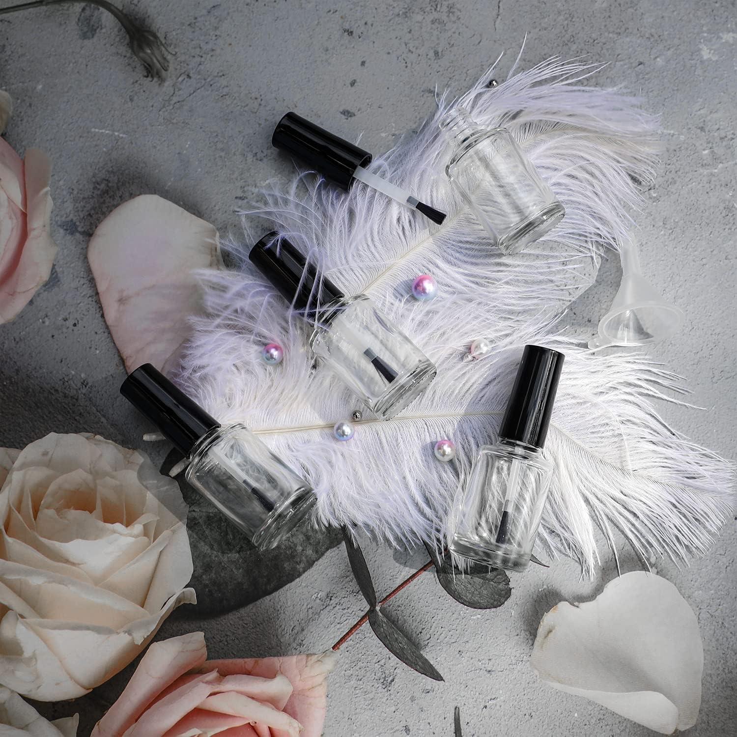 Botellas de Esmalte de Uñas Vacías Agidea 15ml - Paquete de 6