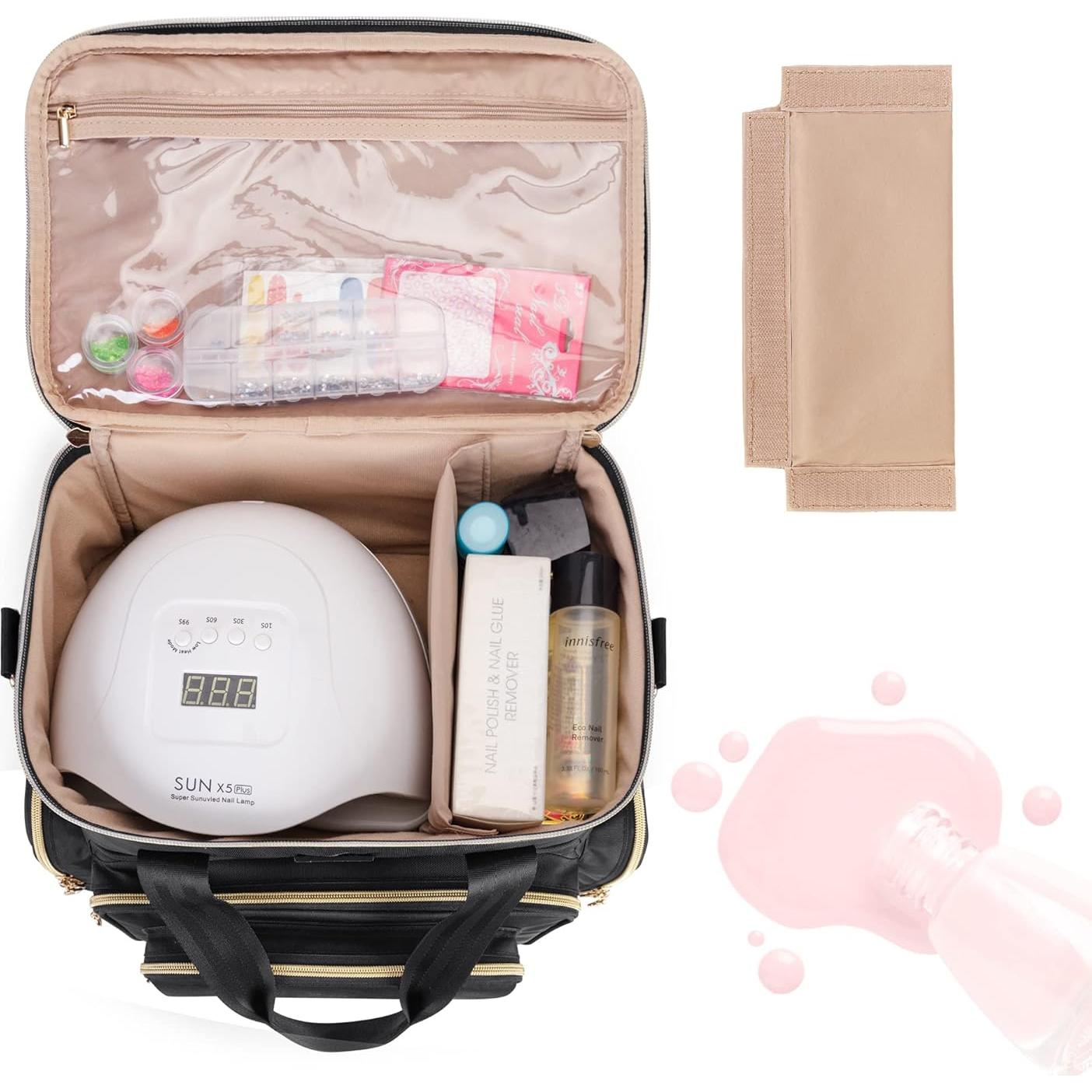 Organizador de Esmaltes BAFASO Doble Capa 70 Botellas Negro