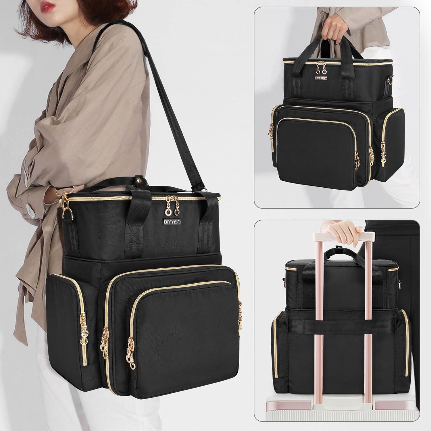 Organizador de Esmaltes BAFASO Doble Capa 70 Botellas Negro