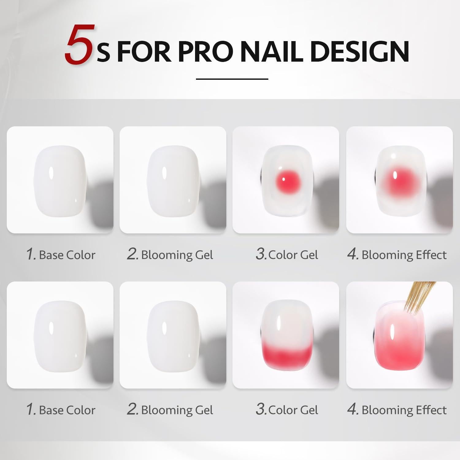 Gel de Floración GAOY 16ml Transparente para Uñas DIY