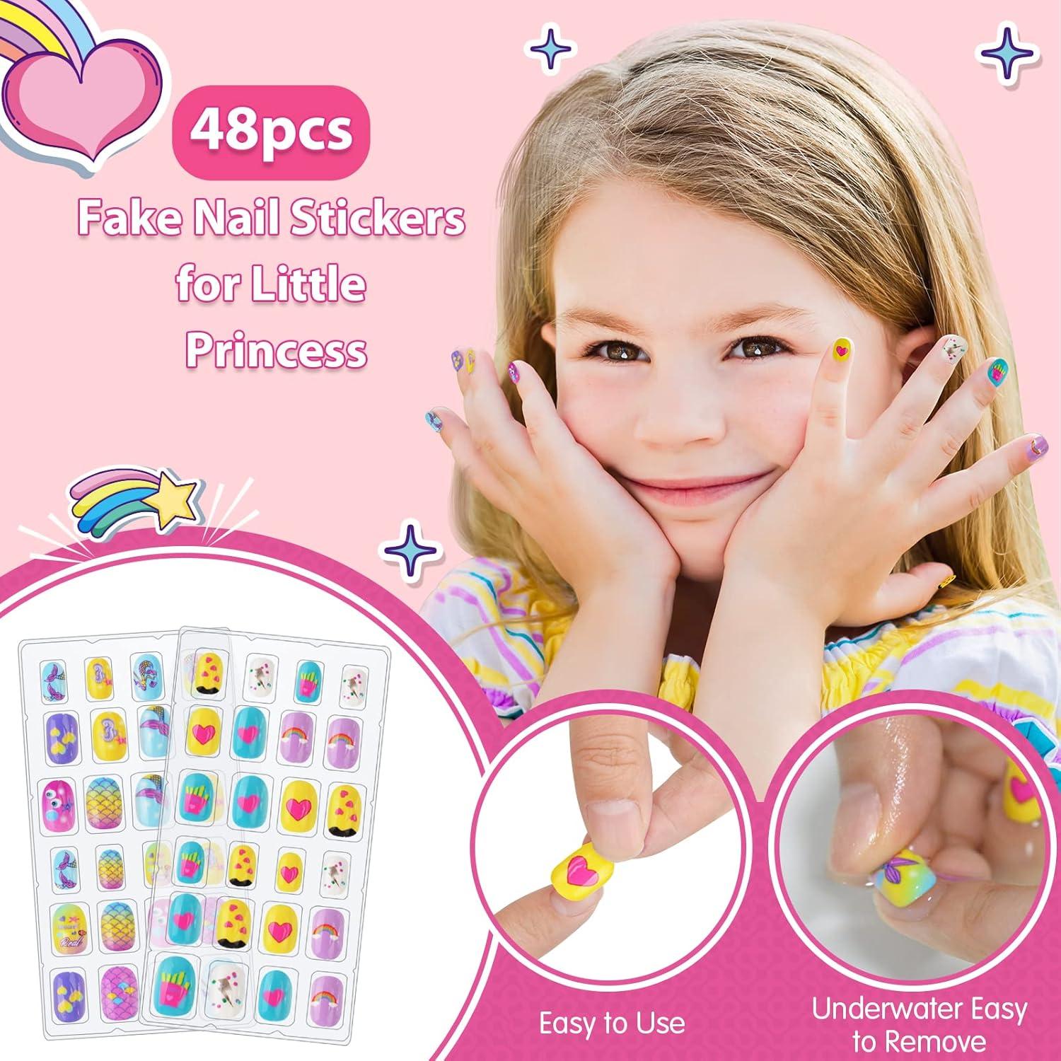 Set de Esmalte de Uñas BATTOP para Niñas 6-12 Años con Secador