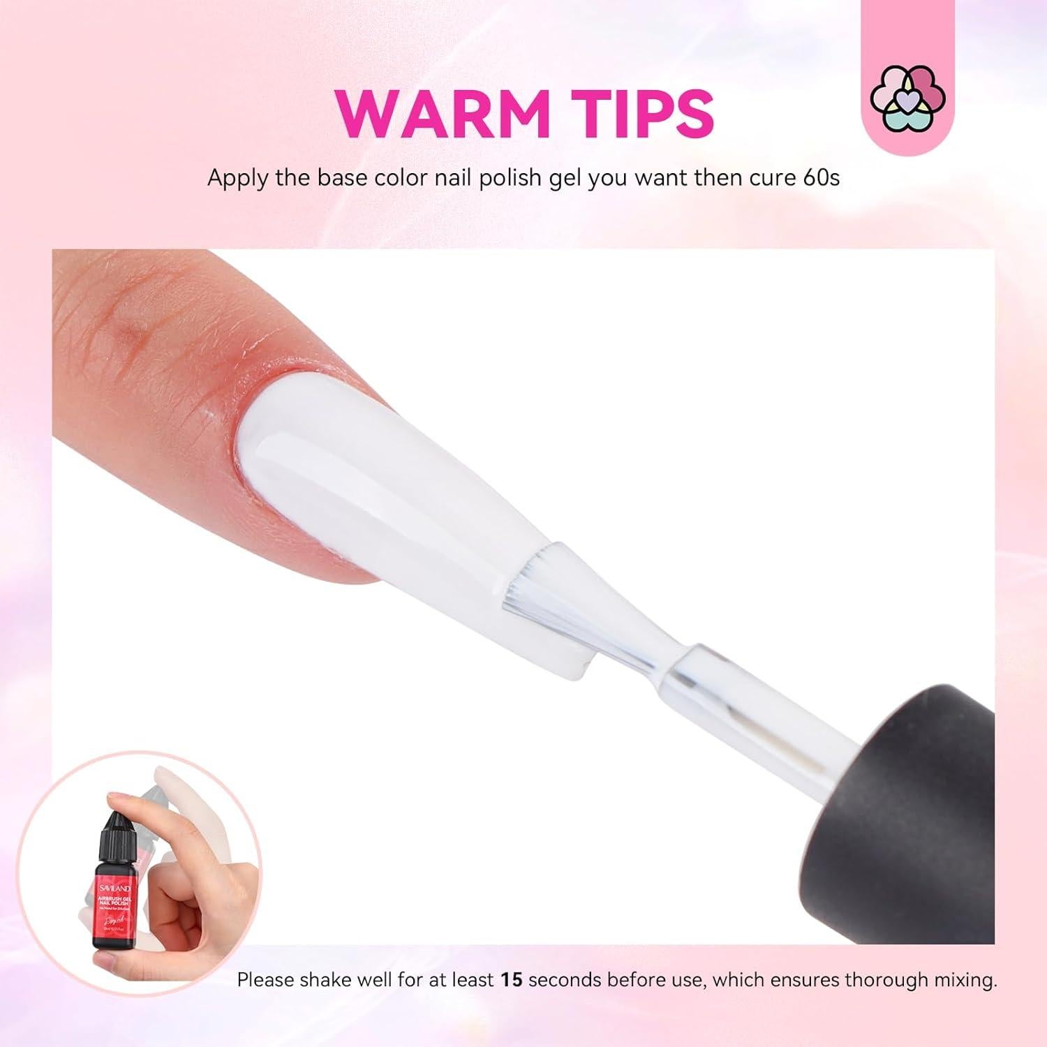 Set de 12 Esmaltes de Gel para Uñas SAVILAND 15ml