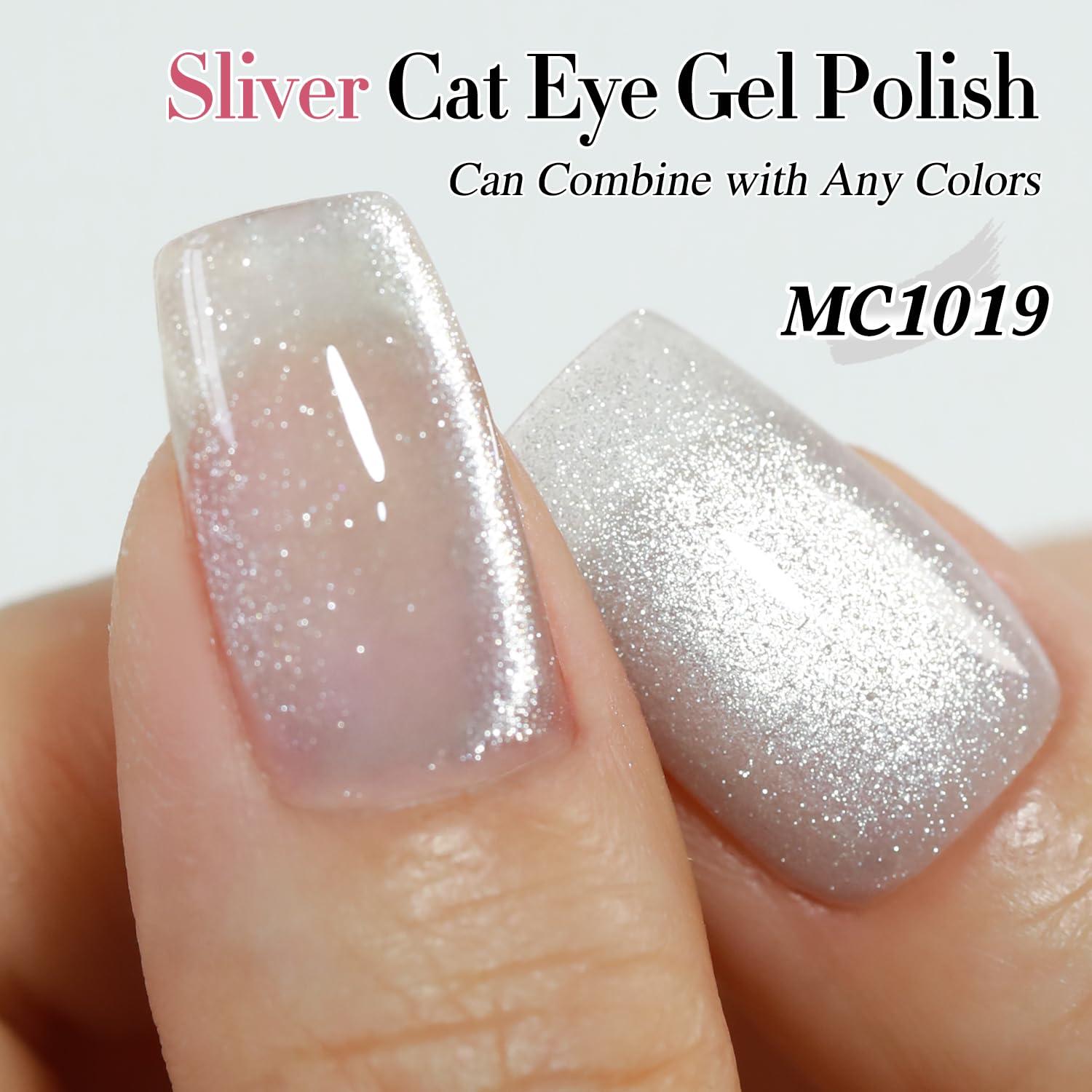 Esmalte de Gel Cat Eye Double Rhythm 15ml Plata Brillante