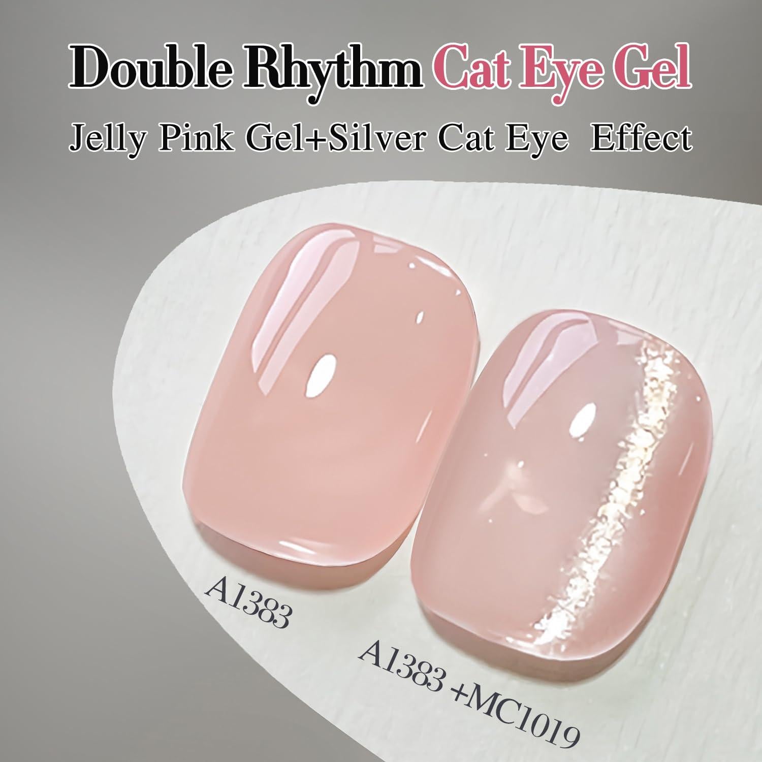 Esmalte de Gel Cat Eye Double Rhythm 15ml Plata Brillante