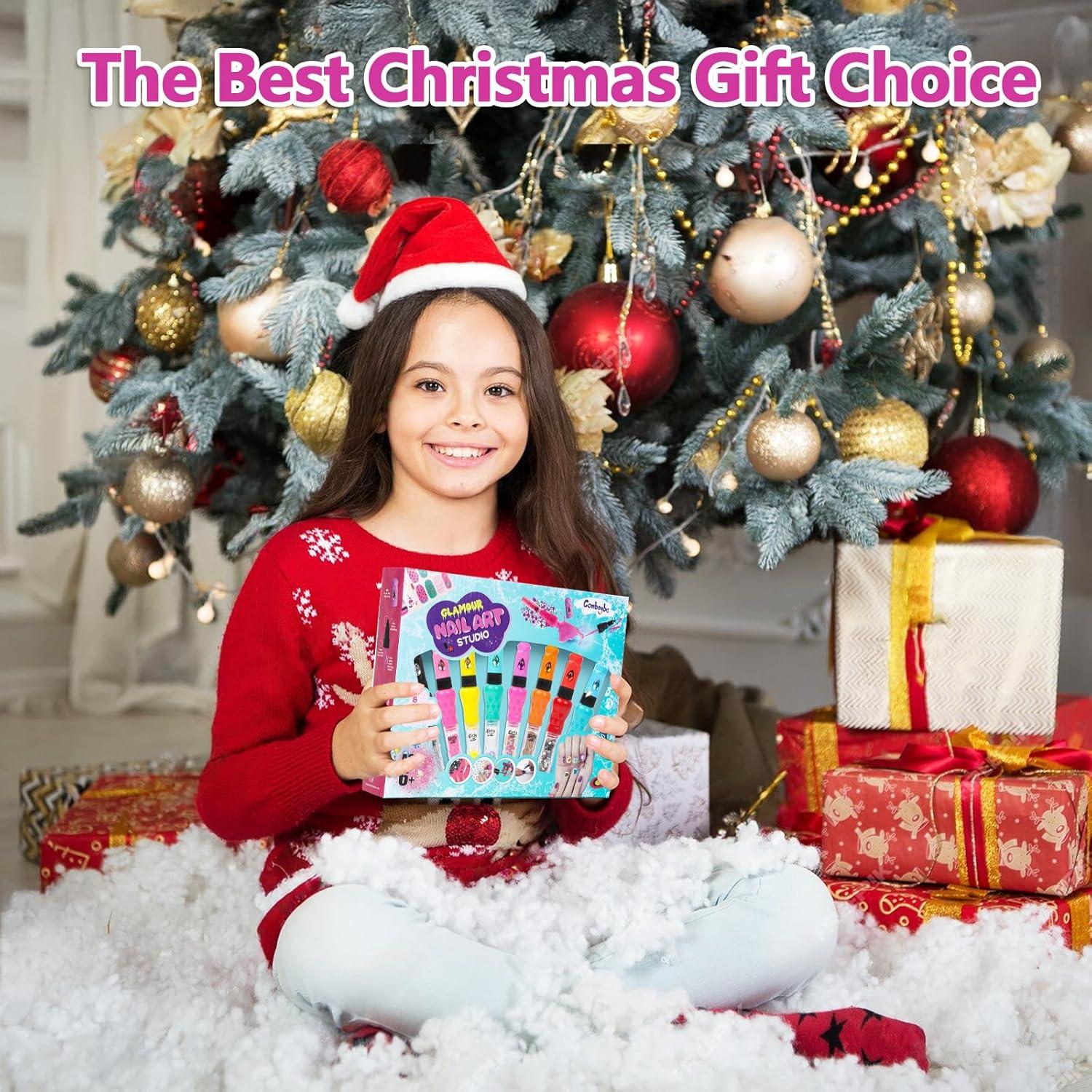 Kit de Esmalte de Uñas para Niñas Combaybe - 8 Colores No Tóxicos