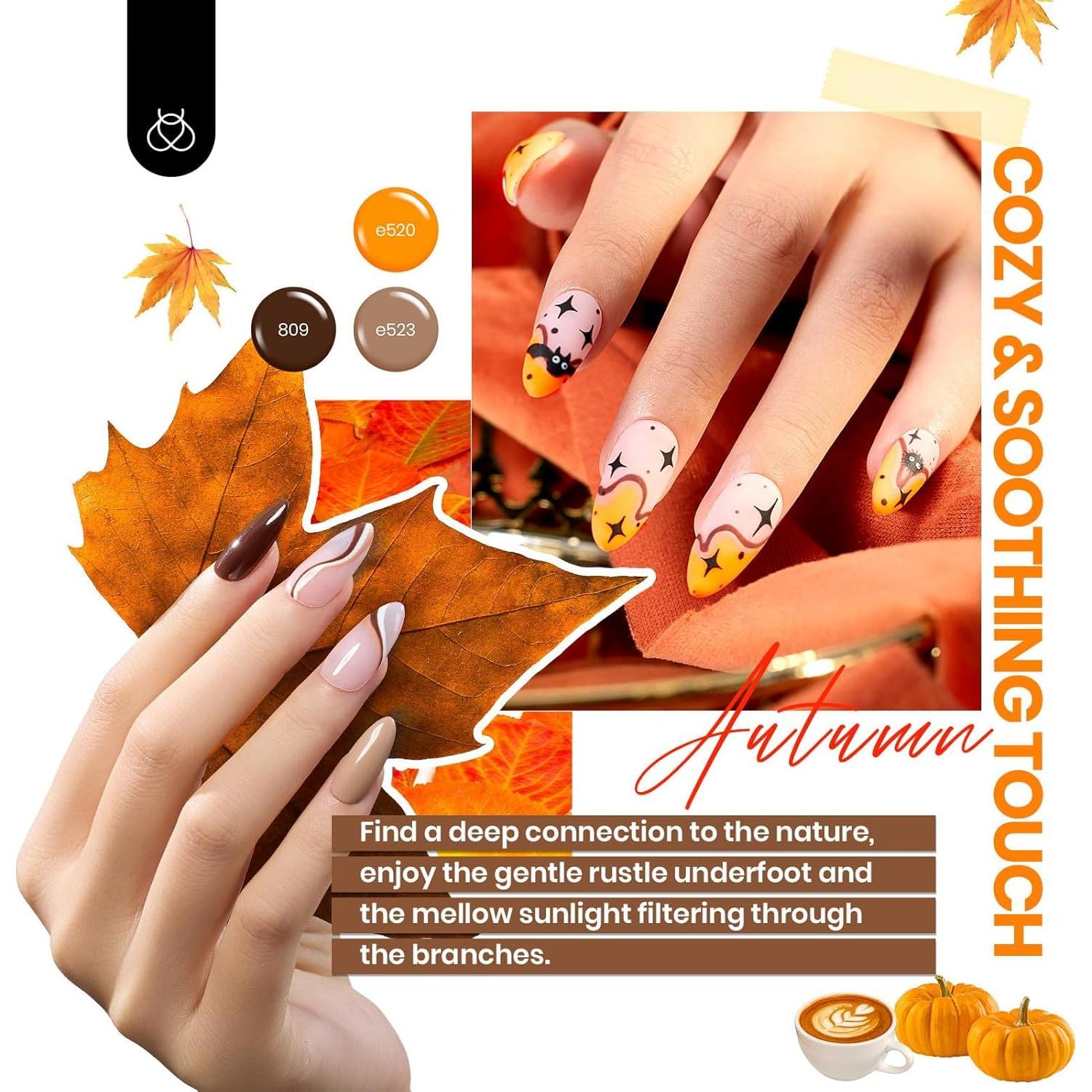Set de Esmalte de Uñas en Gel Beetles 36 Colores Otoño