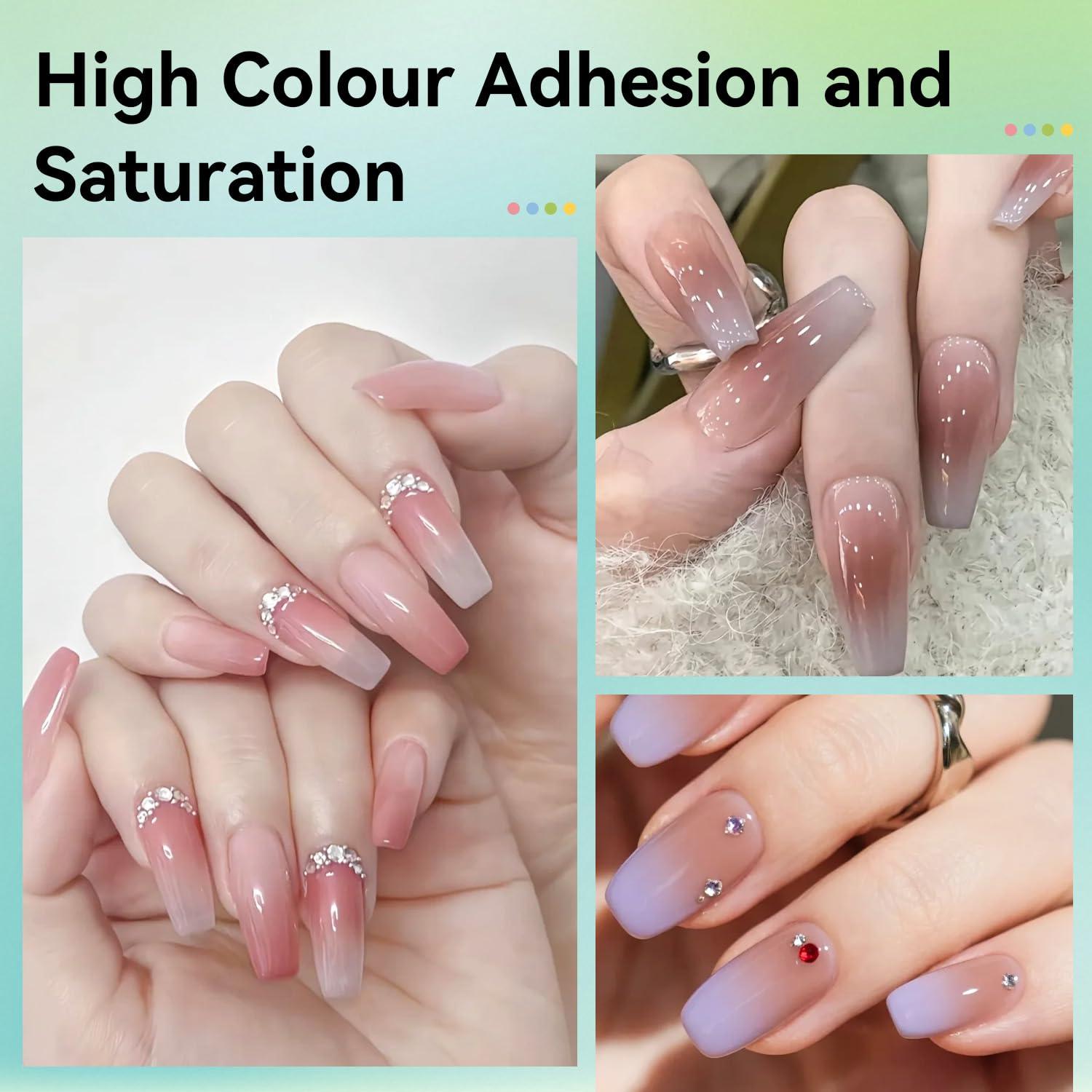 Set de Esmalte de Uñas en Gel JODSONE 20 Colores Airbrush