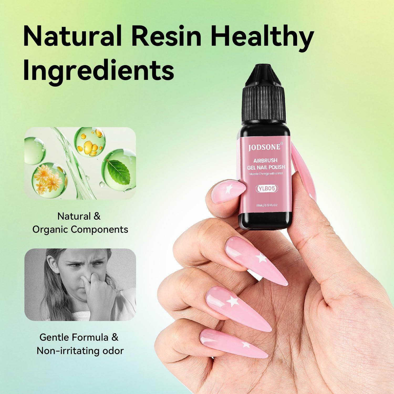 Set de Esmalte de Uñas en Gel JODSONE 20 Colores Airbrush