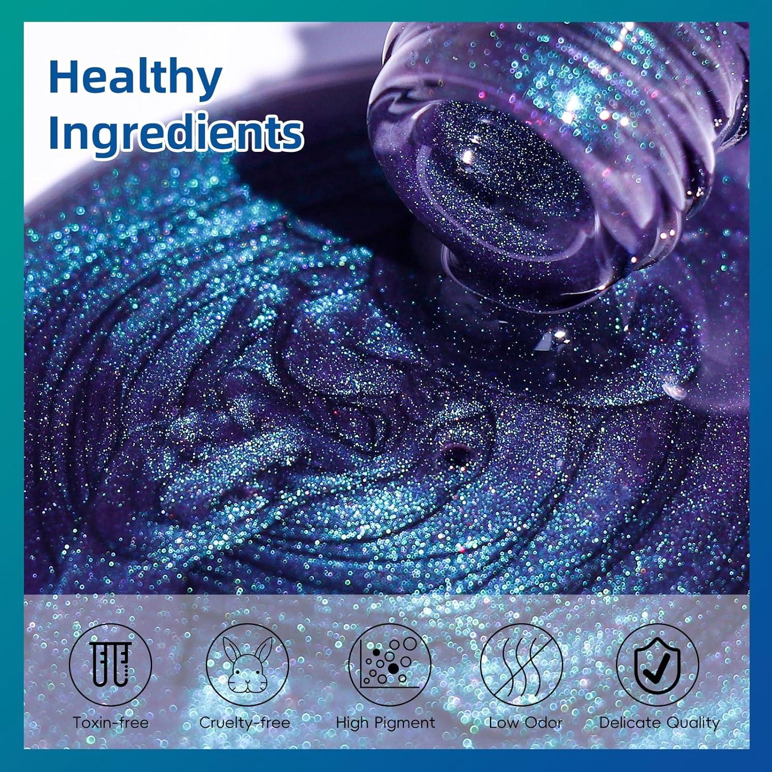 Kit de Esmalte de Uñas en Gel Clara Colors Cat Eye 12 Colores