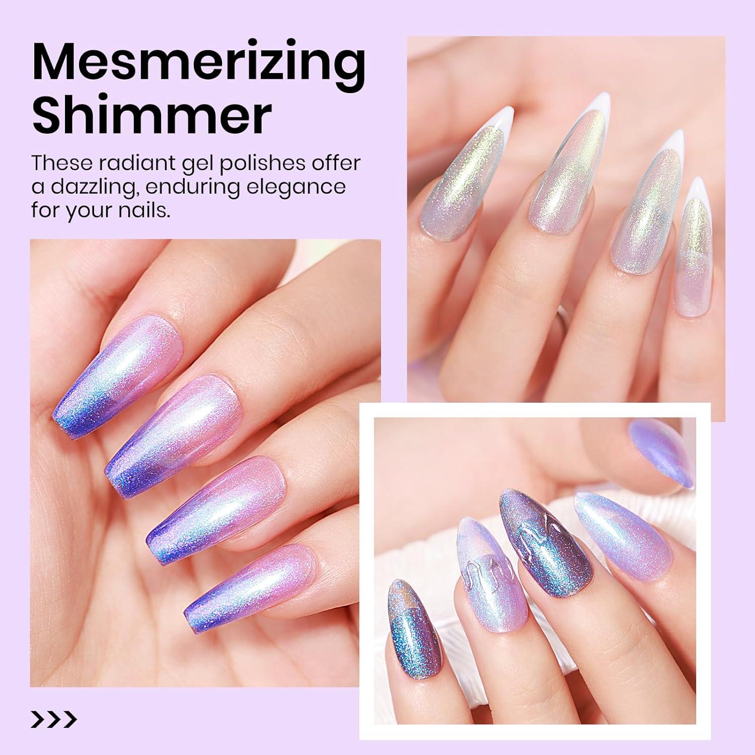 Set de Esmalte de Uñas en Gel Brillante MIZHSE - 6 Colores