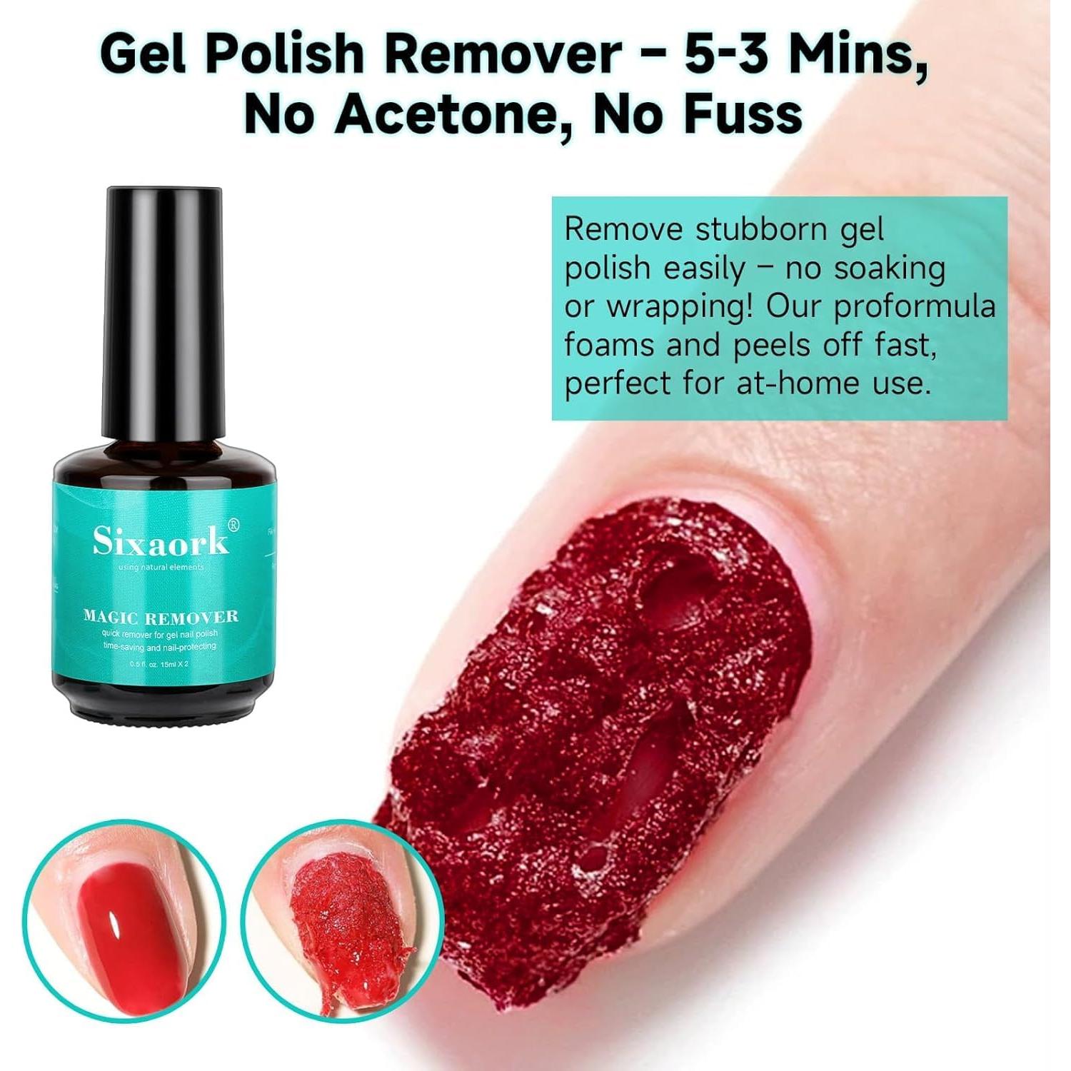 Kit Removedor de Esmalte en Gel Eyusall 2 x 15ml Rápido