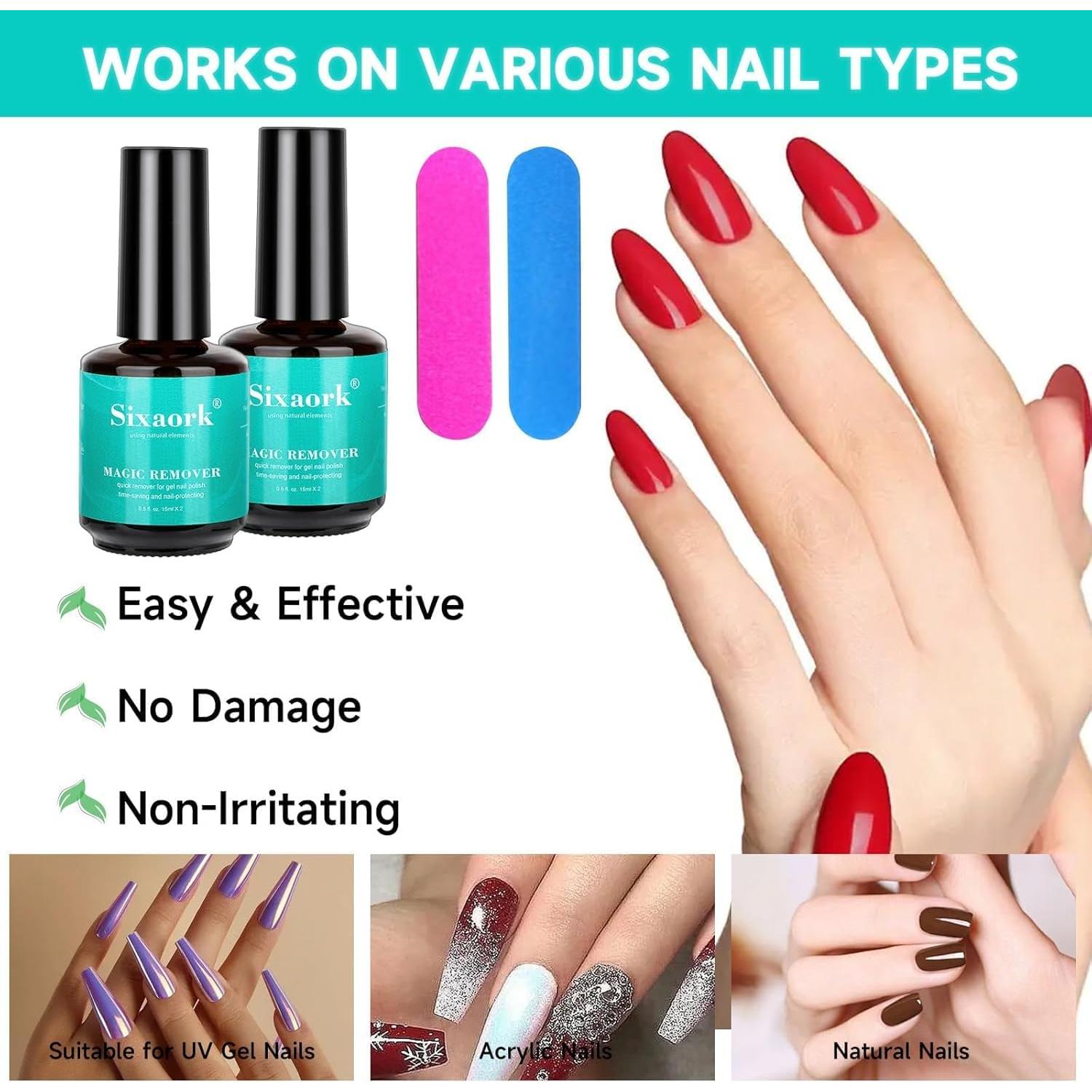 Kit Removedor de Esmalte en Gel Eyusall 2 x 15ml Rápido