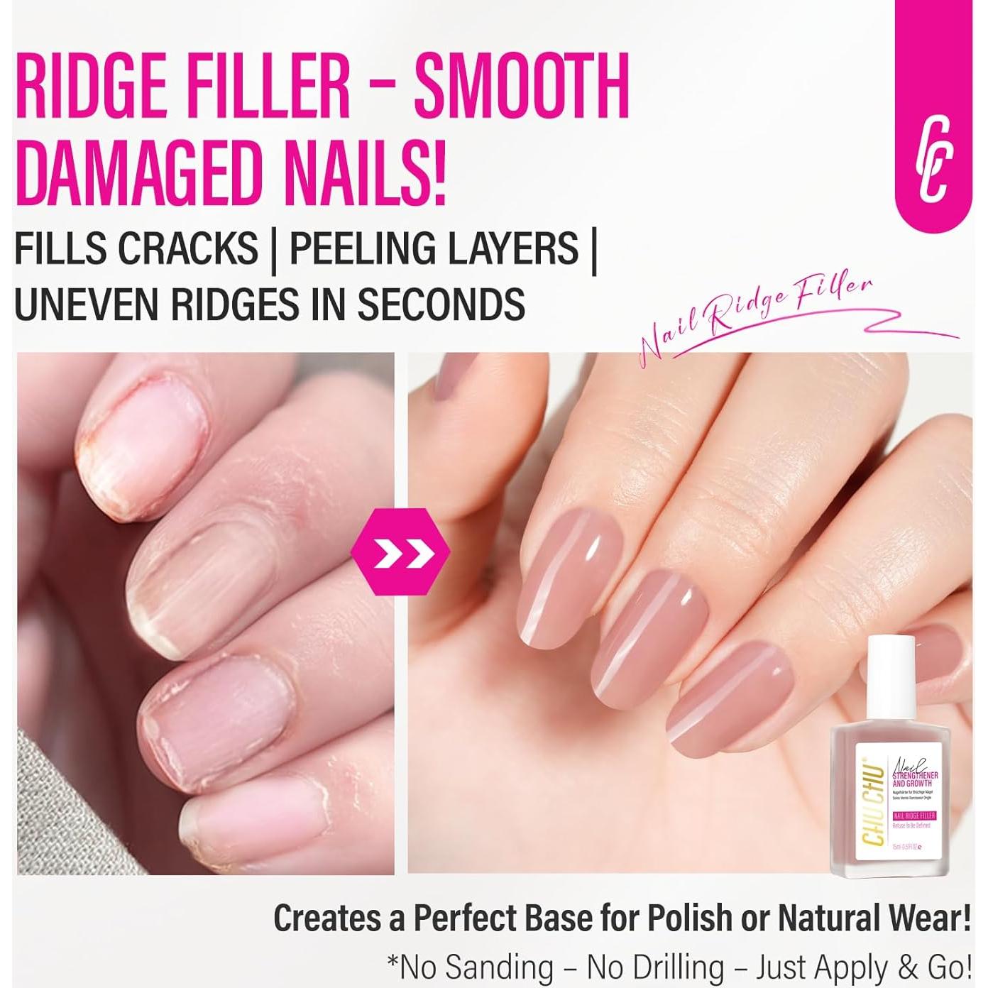 Endurecedor de Uñas 8 en 1 Durazno Polvoriento 15ml - Crecimiento y Reparación