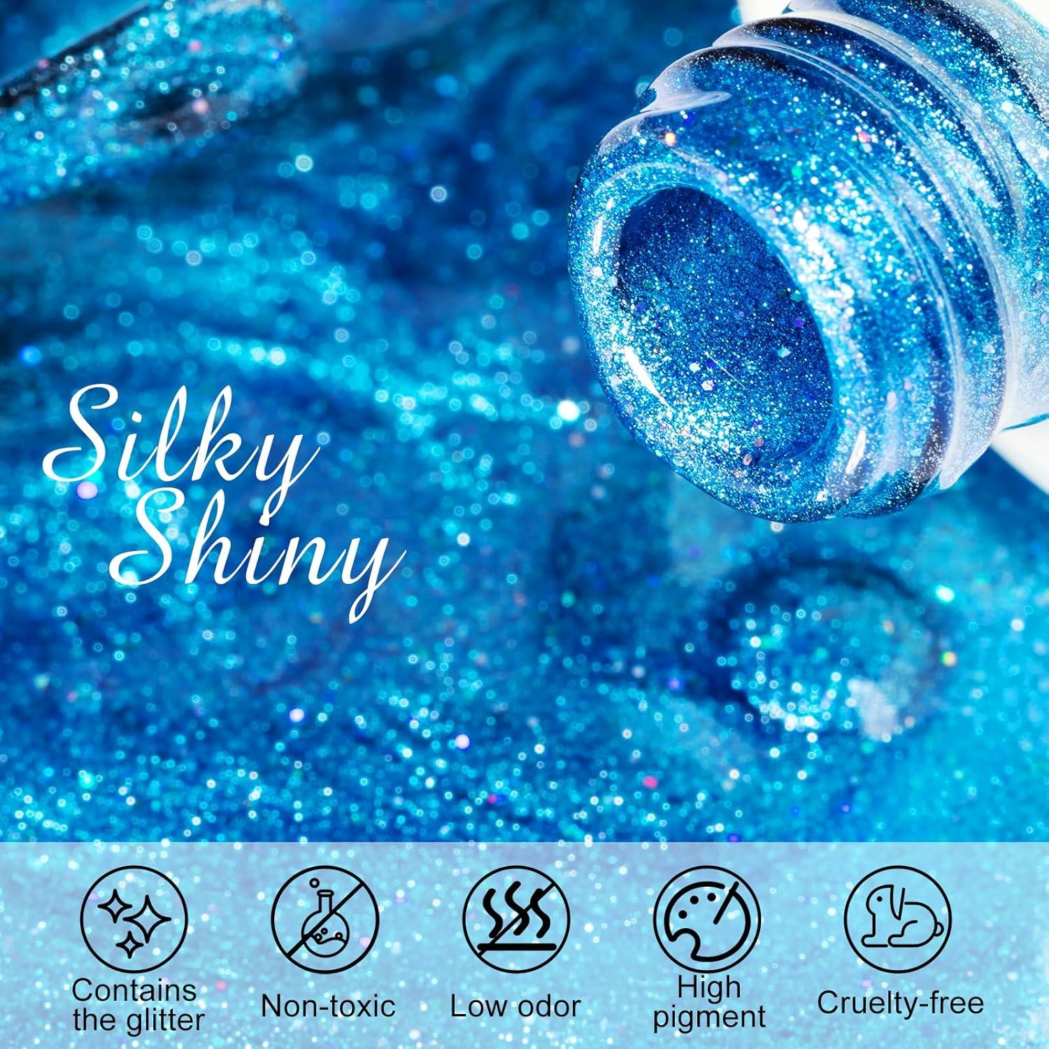 Esmalte de Uñas en Gel Ojo de Gato NXJ INFILILA 15ML Azul