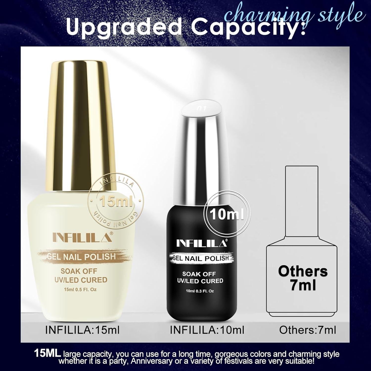 Esmalte de Uñas en Gel Ojo de Gato NXJ INFILILA 15ML Azul