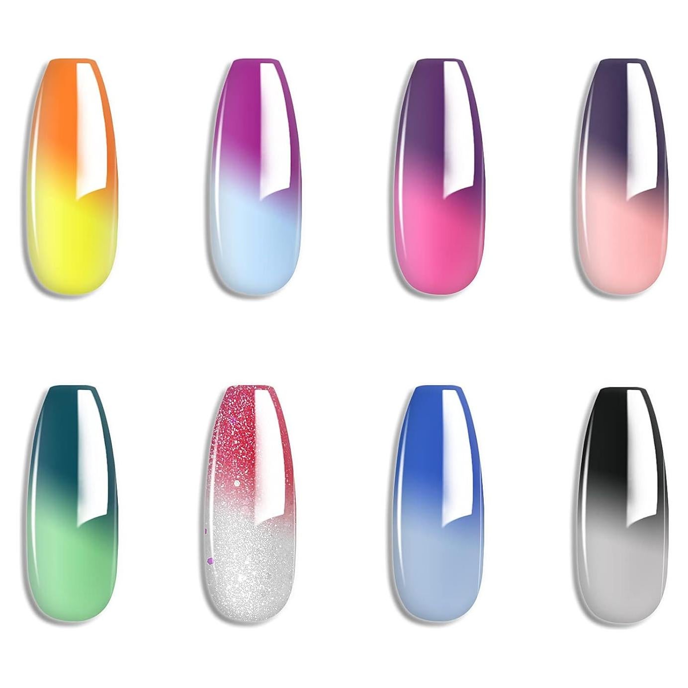 Juego de Esmalte de Uñas en Gel Omainy 8 Colores Térmicos