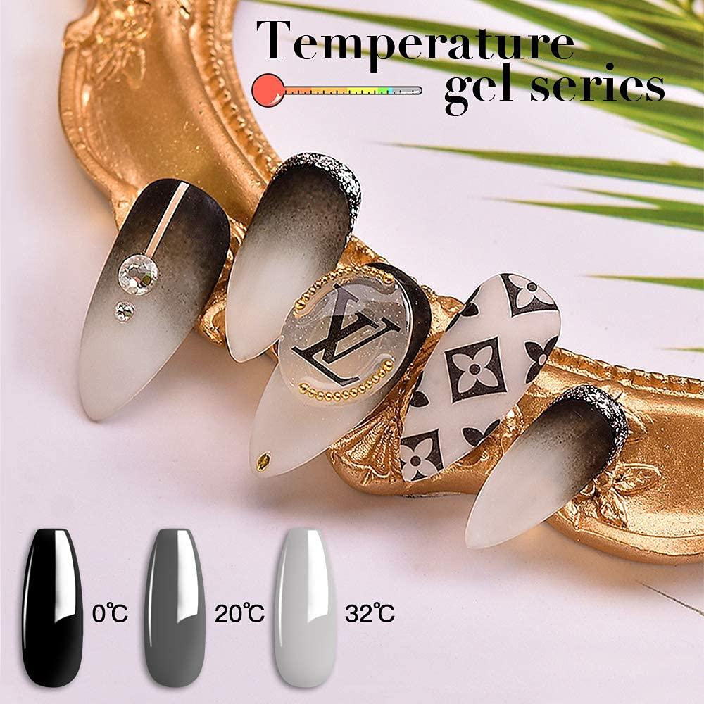 Juego de Esmalte de Uñas en Gel Omainy 8 Colores Térmicos