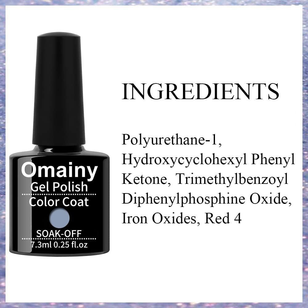 Juego de Esmalte de Uñas en Gel Omainy 8 Colores Térmicos