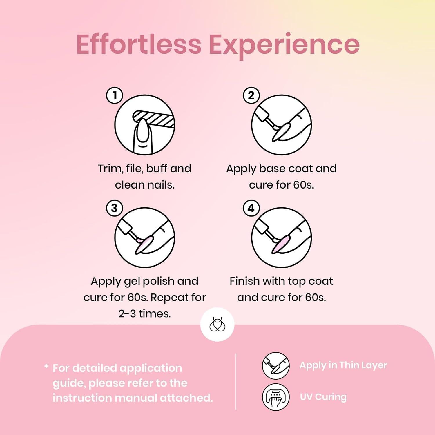 Set de Esmalte de Uñas en Gel Beetles 6 Colores Perla 7.5ml