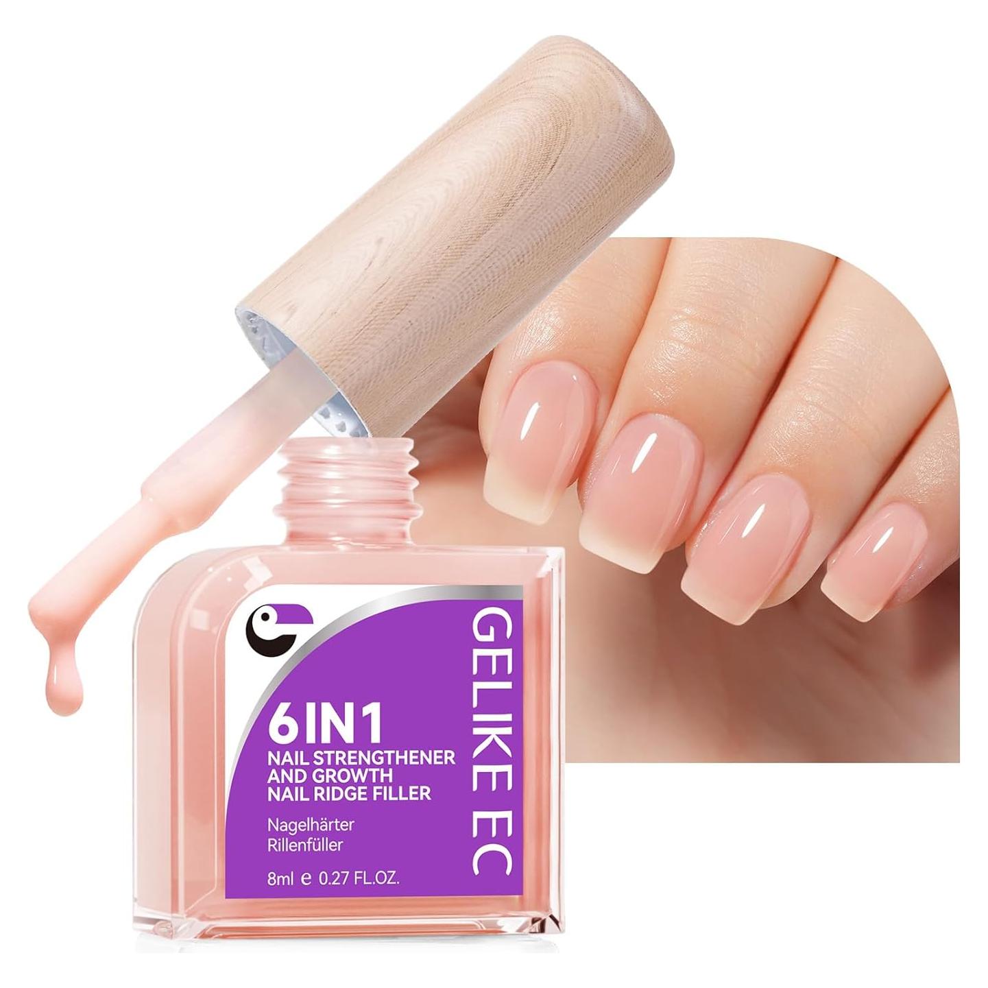 Endurecedor de Uñas Gelike 6 en 1 Natural Extra Fuerte 40g