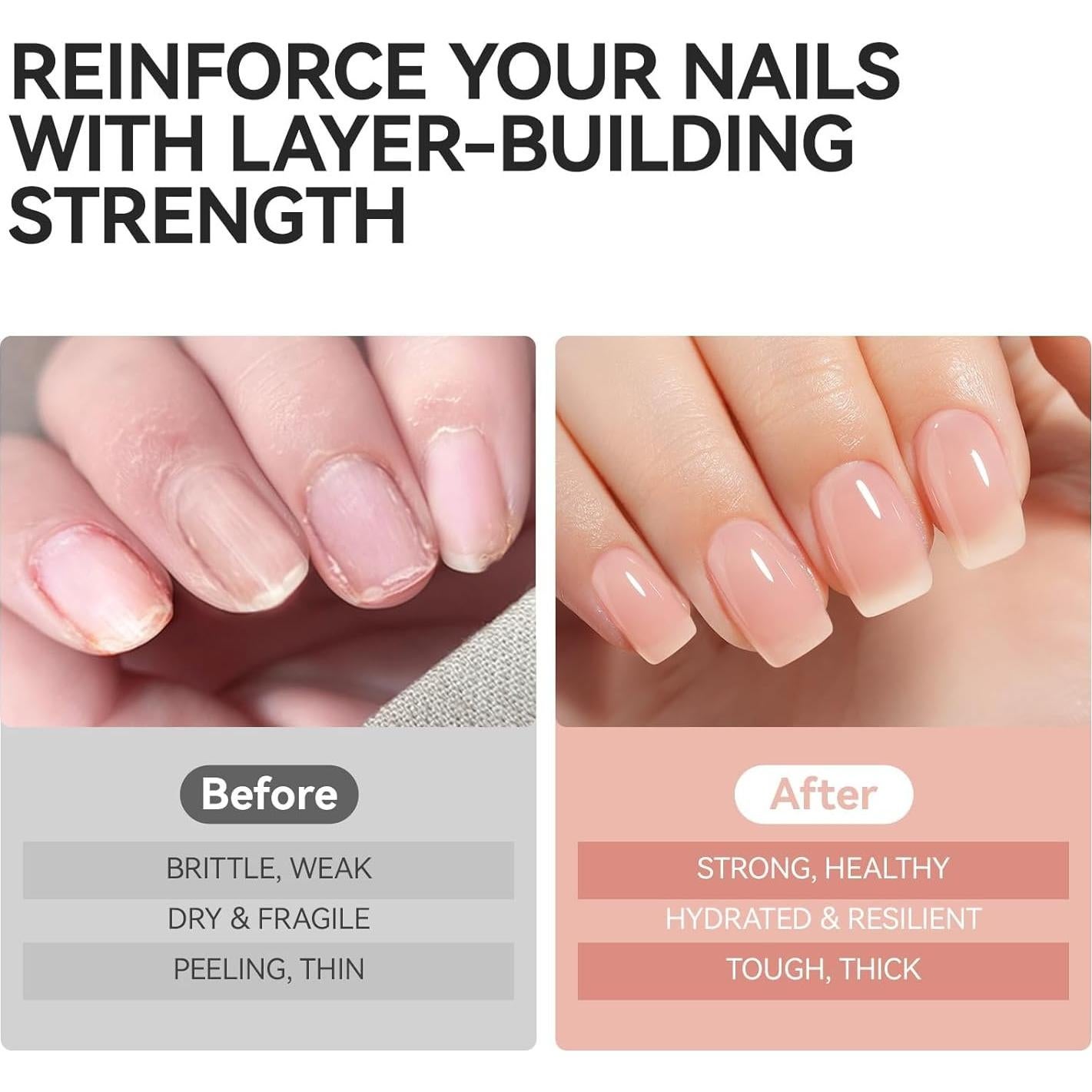 Endurecedor de Uñas Gelike 6 en 1 Natural Extra Fuerte 40g