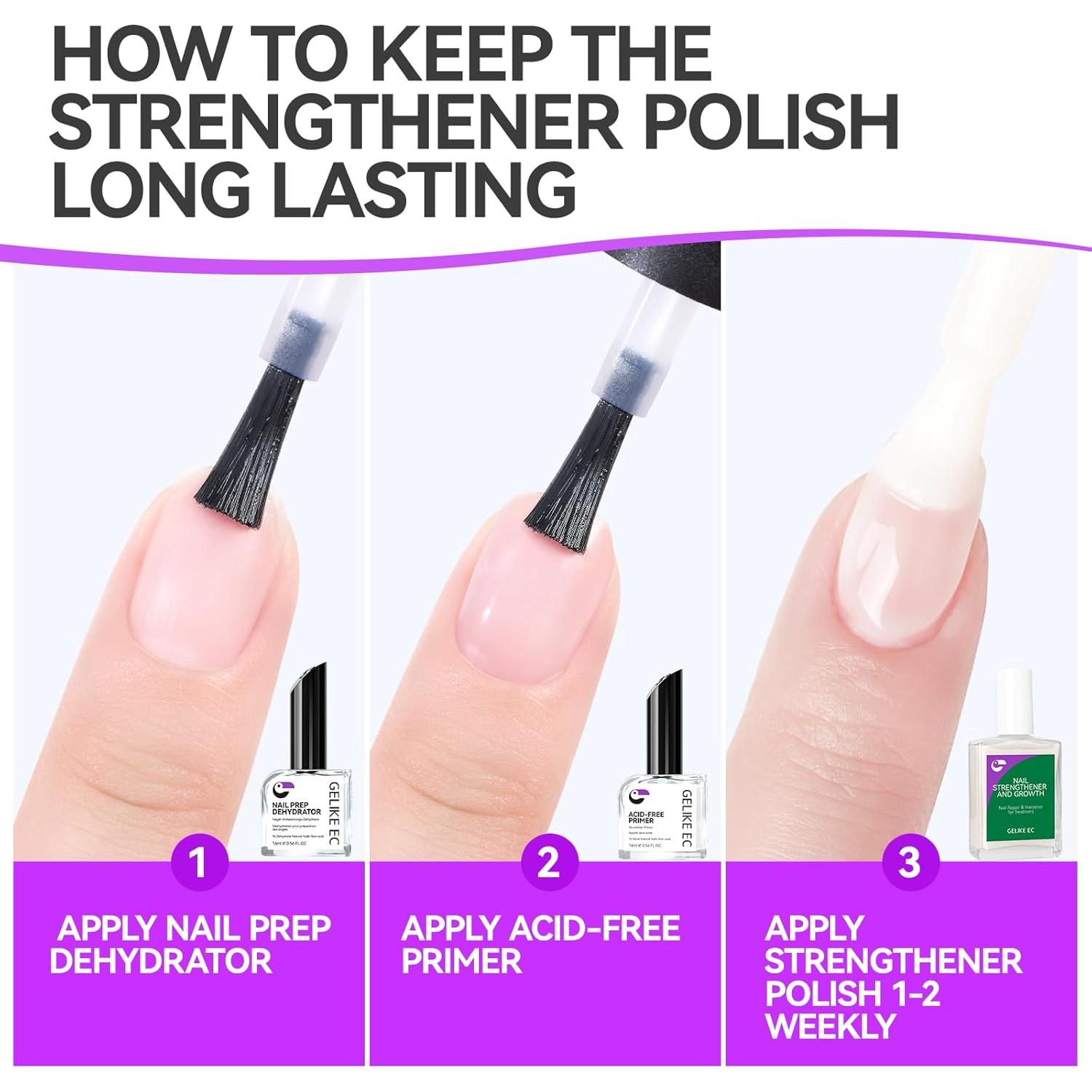 Endurecedor de Uñas Gelike 6 en 1 Natural Extra Fuerte 40g