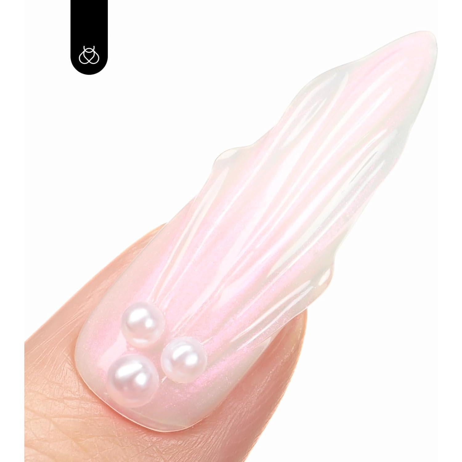 Esmalte de Uñas en Gel Beetles 2 en 1 Glitter Perlescente