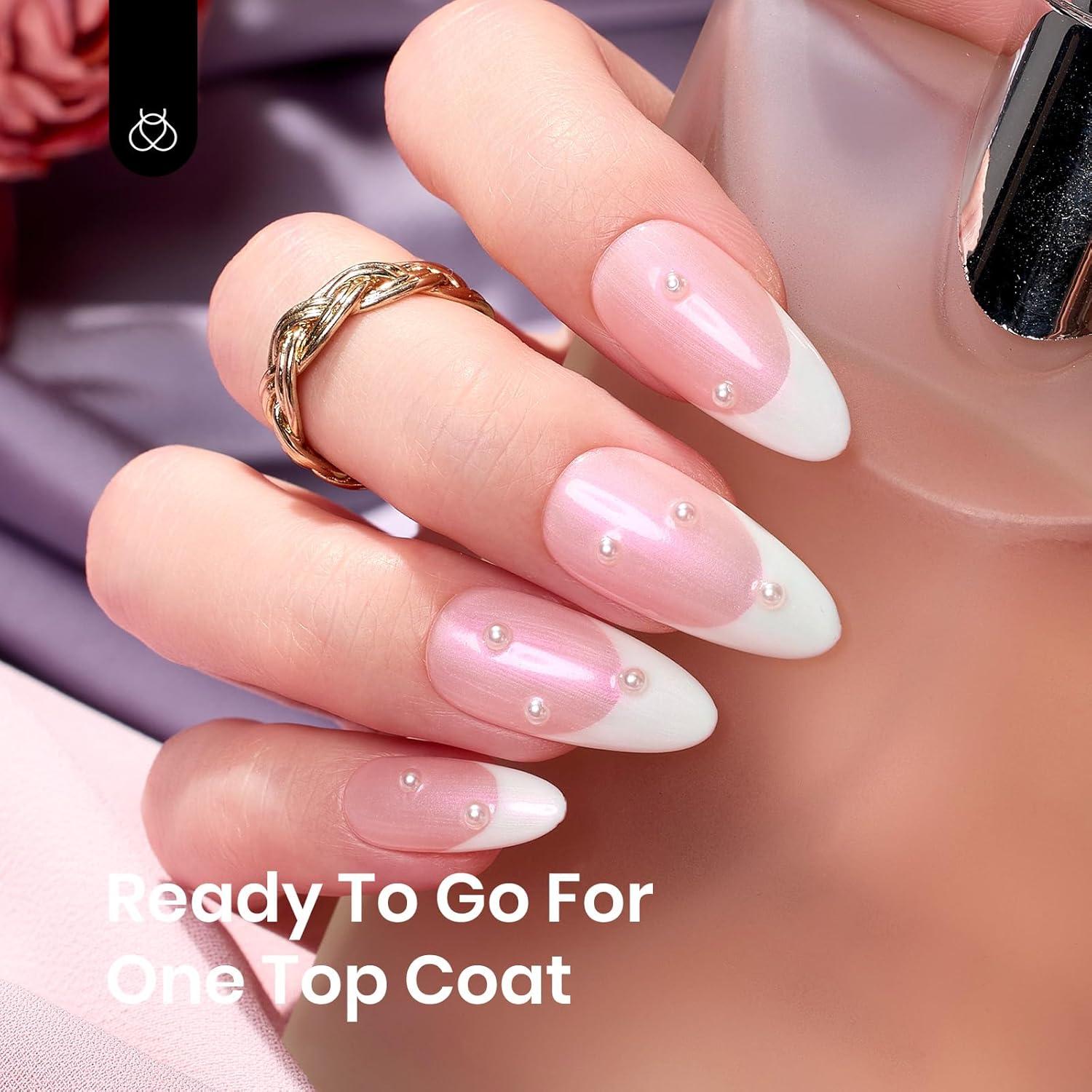 Esmalte de Uñas en Gel Beetles 2 en 1 Glitter Perlescente