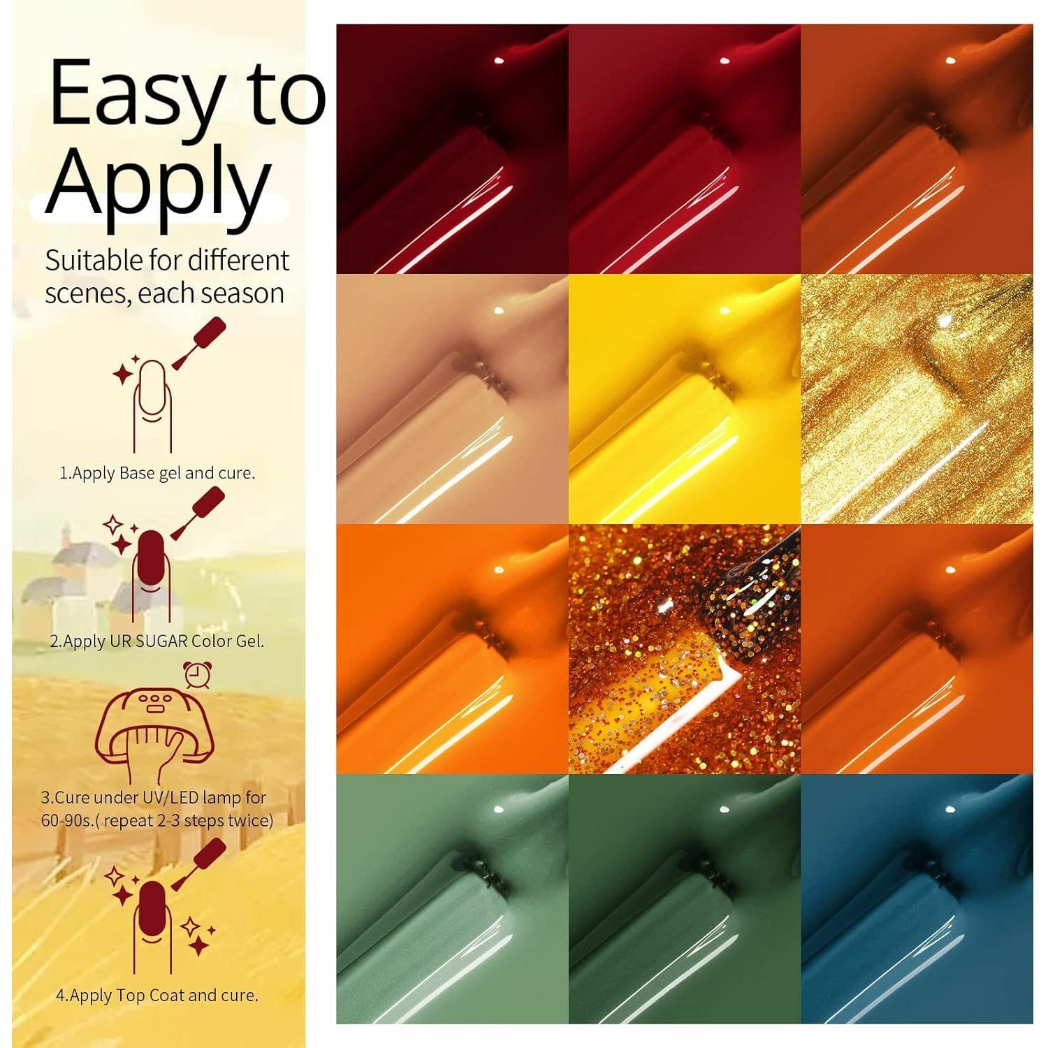 Set de Esmalte de Uñas en Gel UR SUGAR - 12 Colores Otoño