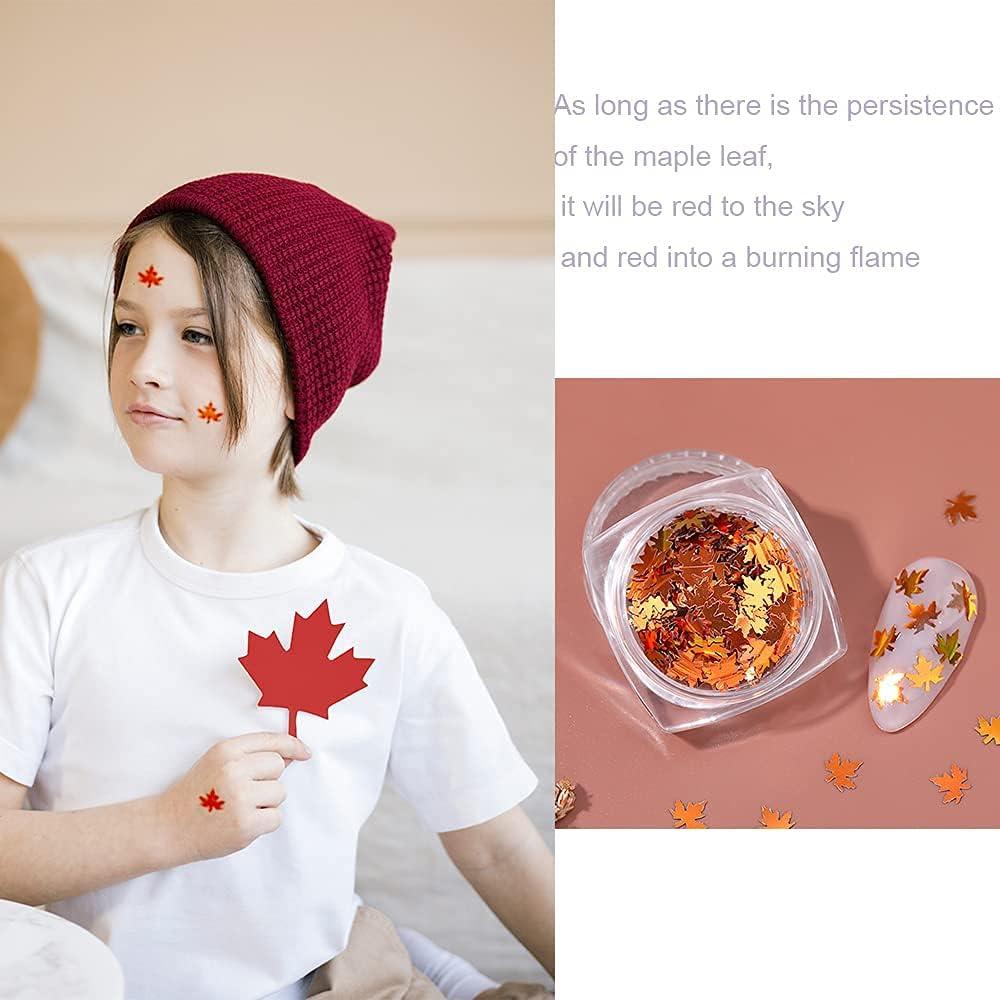 Set 5 Copos de Uñas Hojas de Arce Brillantes ASVNRES