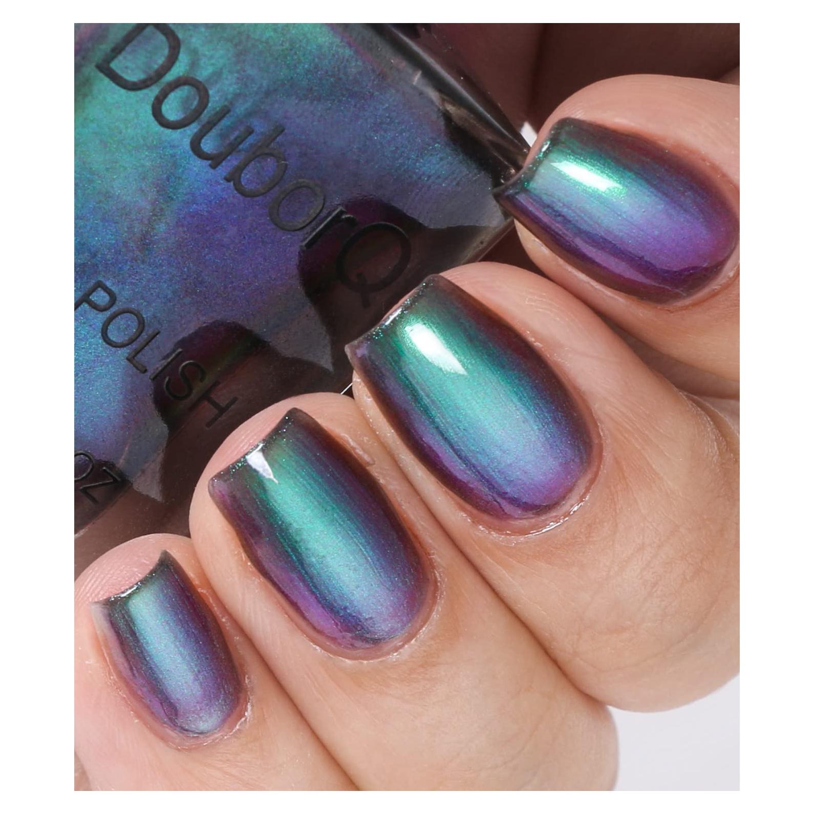 Esmalte de Uñas Holográfico AILALUO 29.57 ml Azul Verde