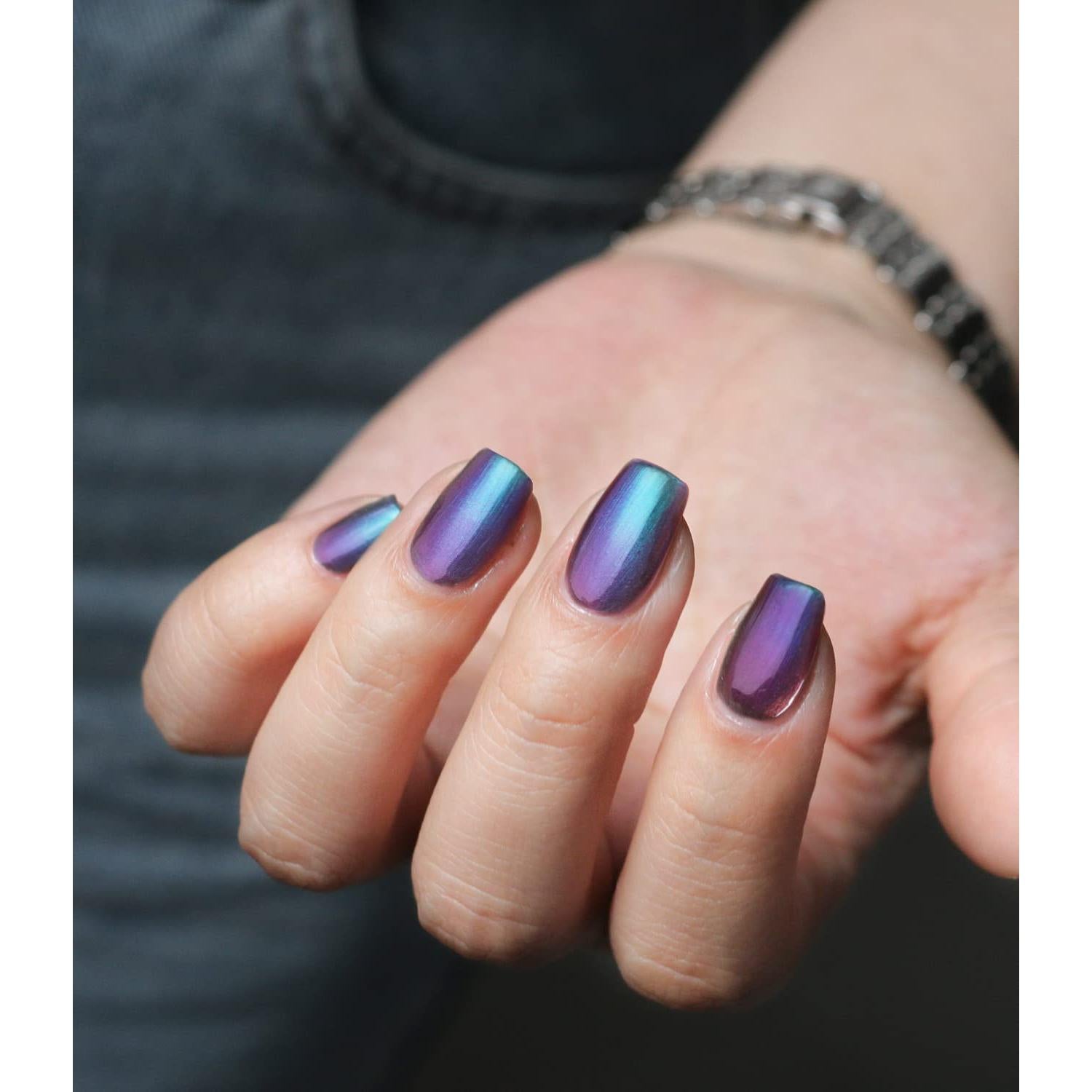 Esmalte de Uñas Holográfico AILALUO 29.57 ml Azul Verde