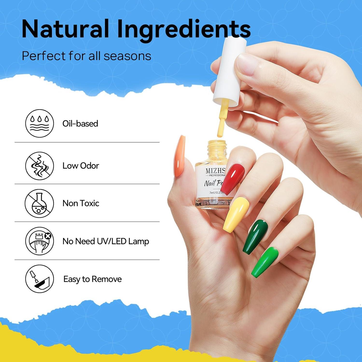 Set de Esmalte de Uñas MIZHSE 24 Colores Secado Rápido