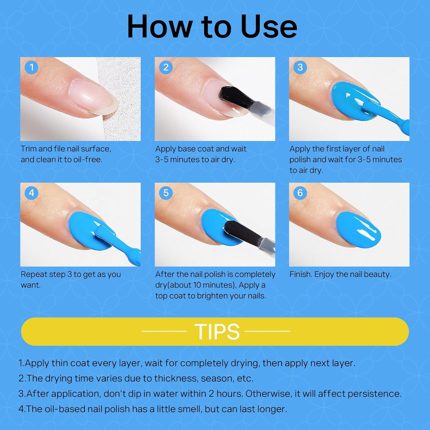 Set de Esmalte de Uñas MIZHSE 24 Colores Secado Rápido