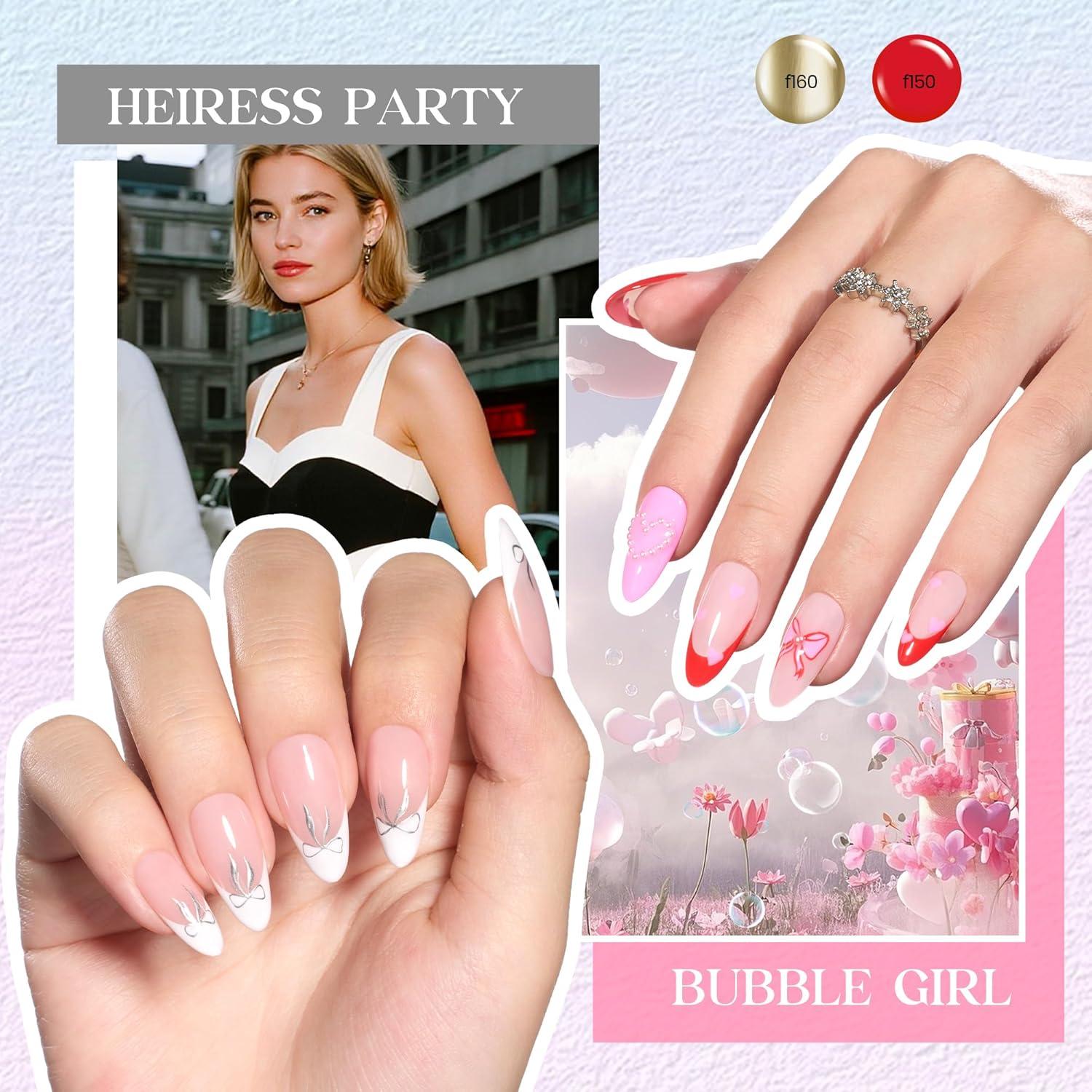 Set de Esmalte de Uñas Gel Liner 50 Colores Beetles