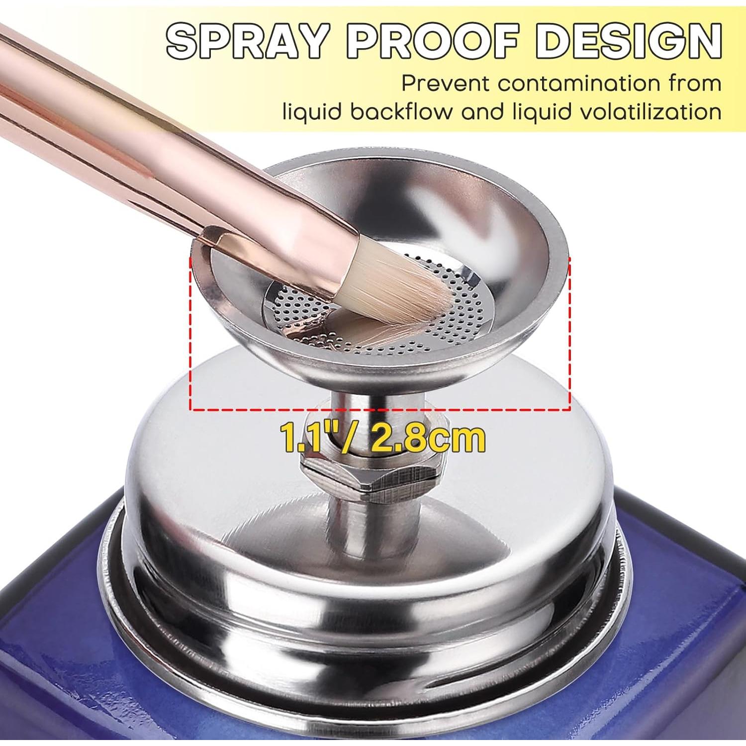 Dispensador de quitaesmalte Noverlife 120ml vidrio azul