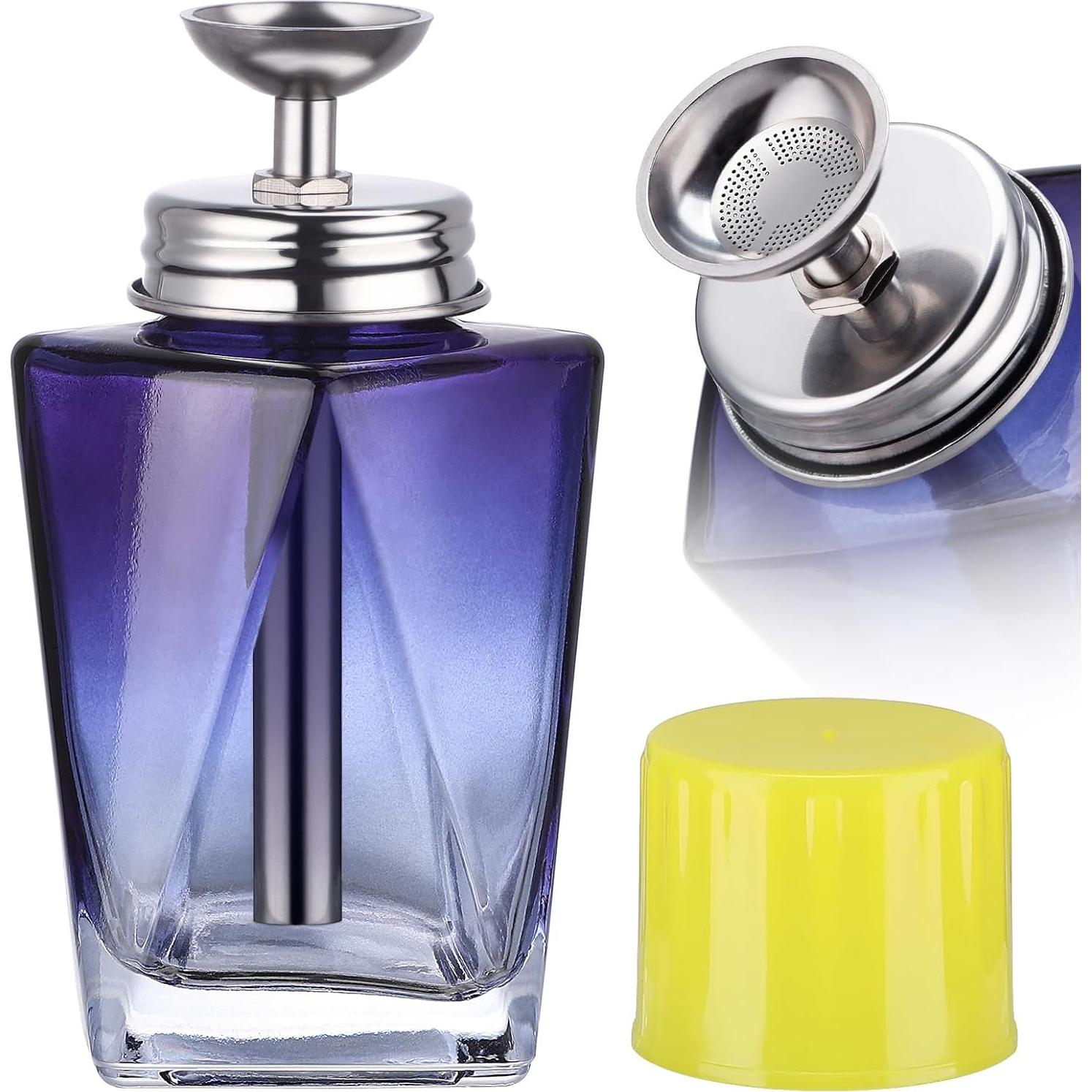 Dispensador de quitaesmalte Noverlife 120ml vidrio azul