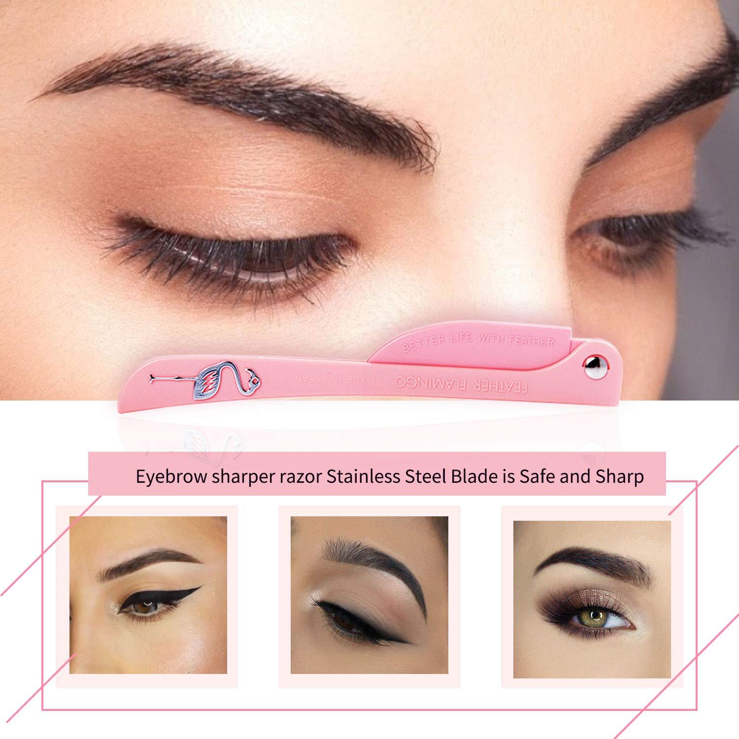 Rasuradora de Cejas Limo 3 Pcs - Morado, Amarillo, Rosa