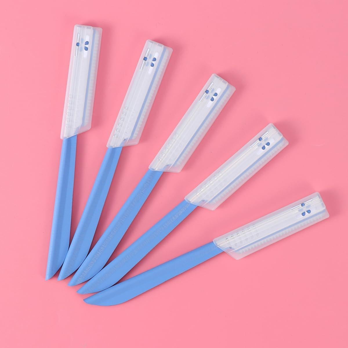 Set de 5 Corta Ceja Tinksky Azul - Acero Inoxidable