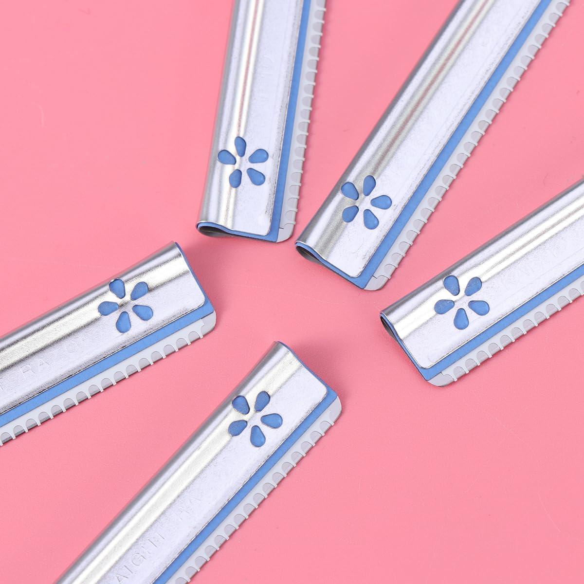 Set de 5 Corta Ceja Tinksky Azul - Acero Inoxidable