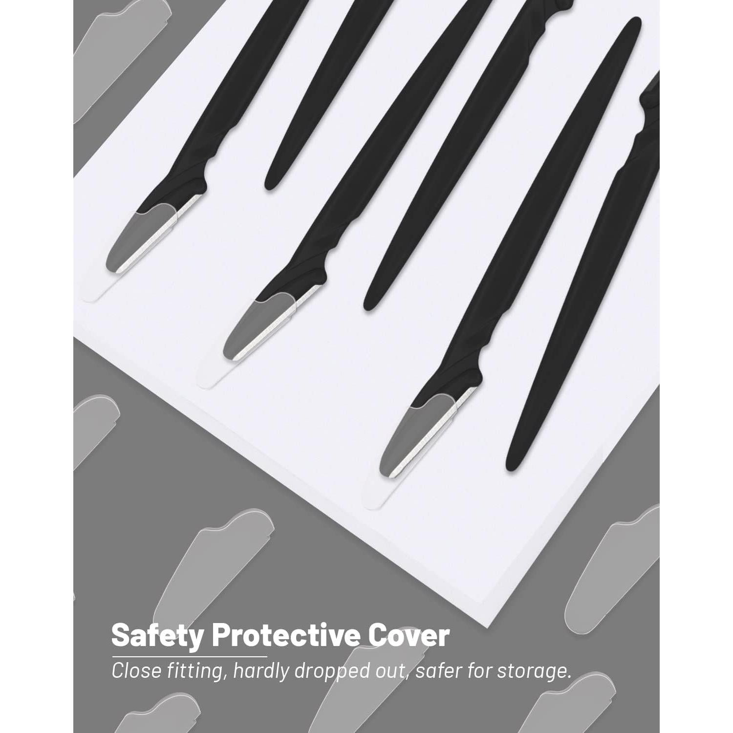 Afeitadora de Dermaplanado MoHern 30 Piezas Negra Multifuncional