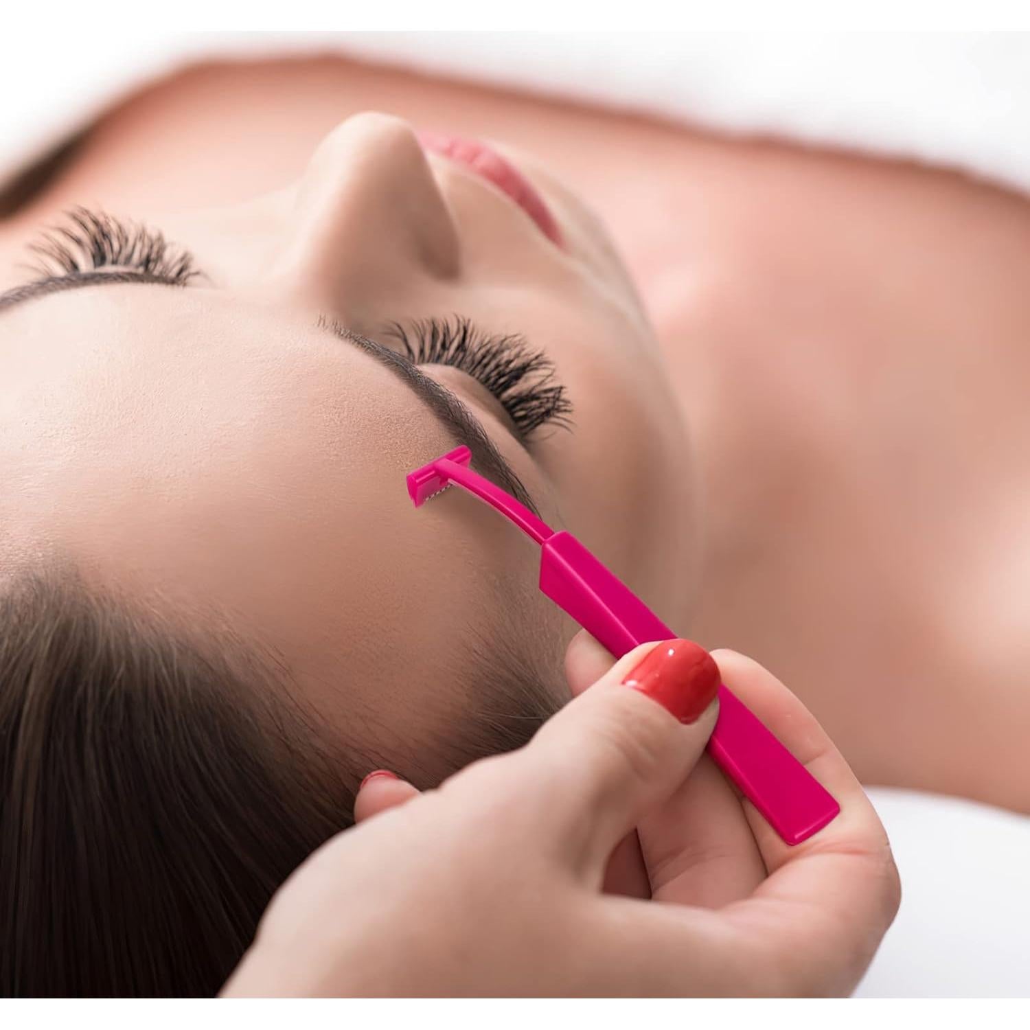 6 Cuchillas de Acero Inoxidable Beavorty para Cejas y Vello Facial