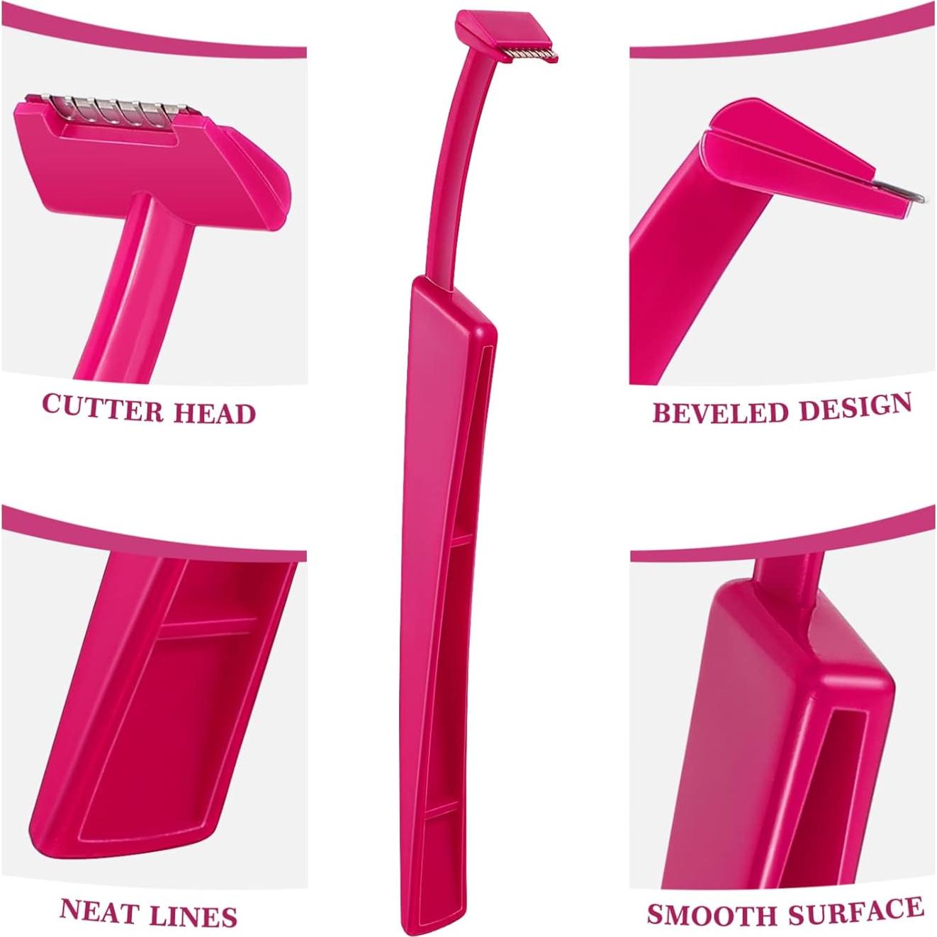 6 Cuchillas de Acero Inoxidable Beavorty para Cejas y Vello Facial