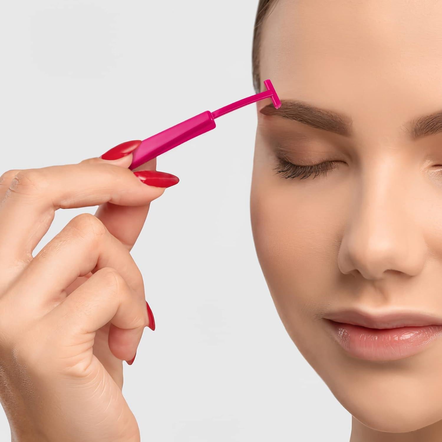 6 Cuchillas de Acero Inoxidable Beavorty para Cejas y Vello Facial