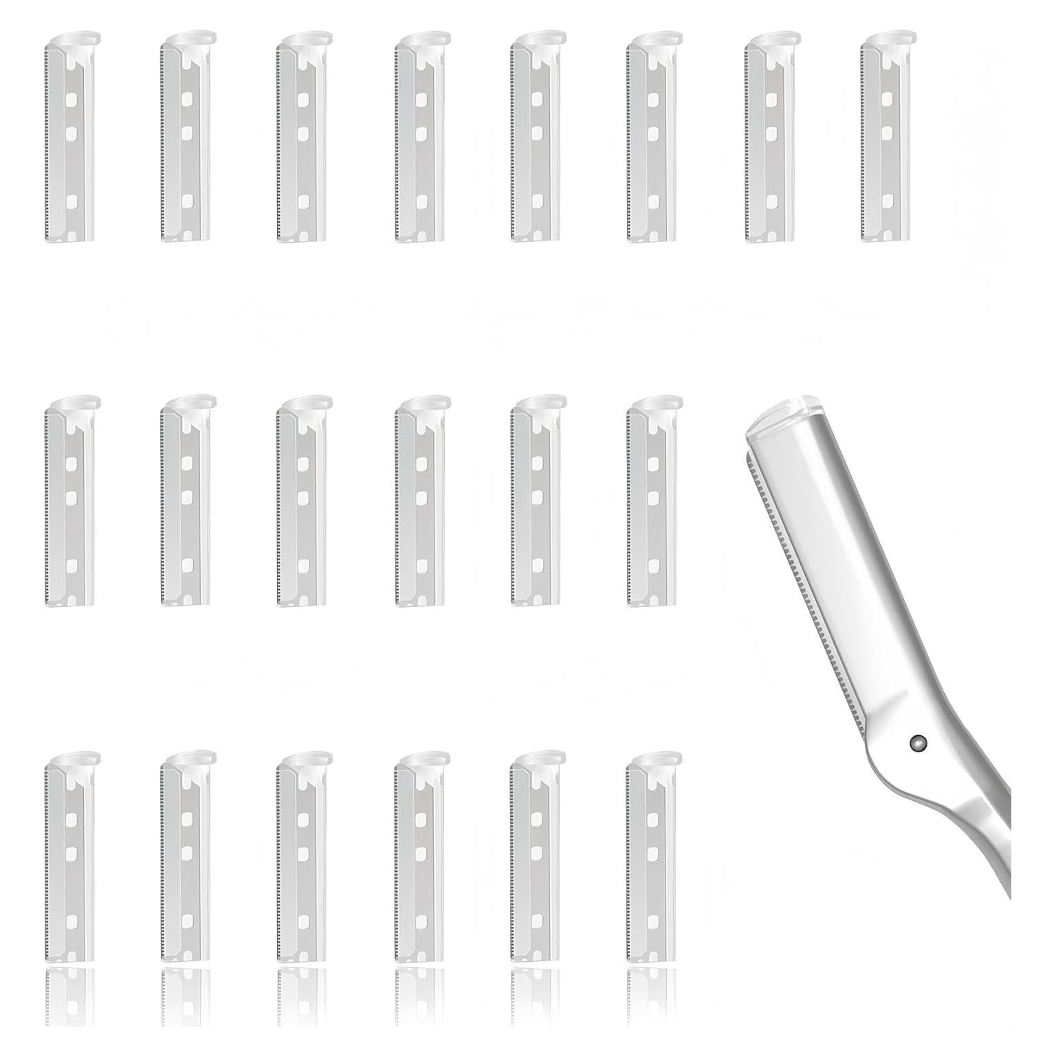 20 Cuchillas de Cejas LuottsCare para Dermaplaning Mujeres