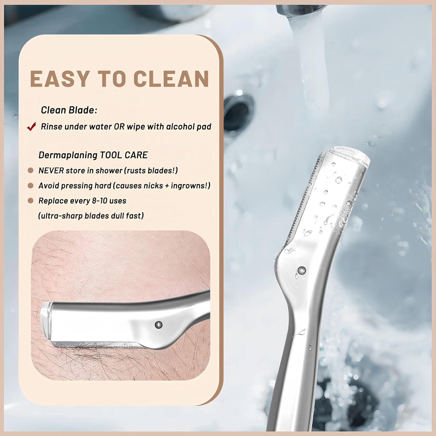 Rasuradora de Cejas LuottsCare con 10 Cuchillas y Funda